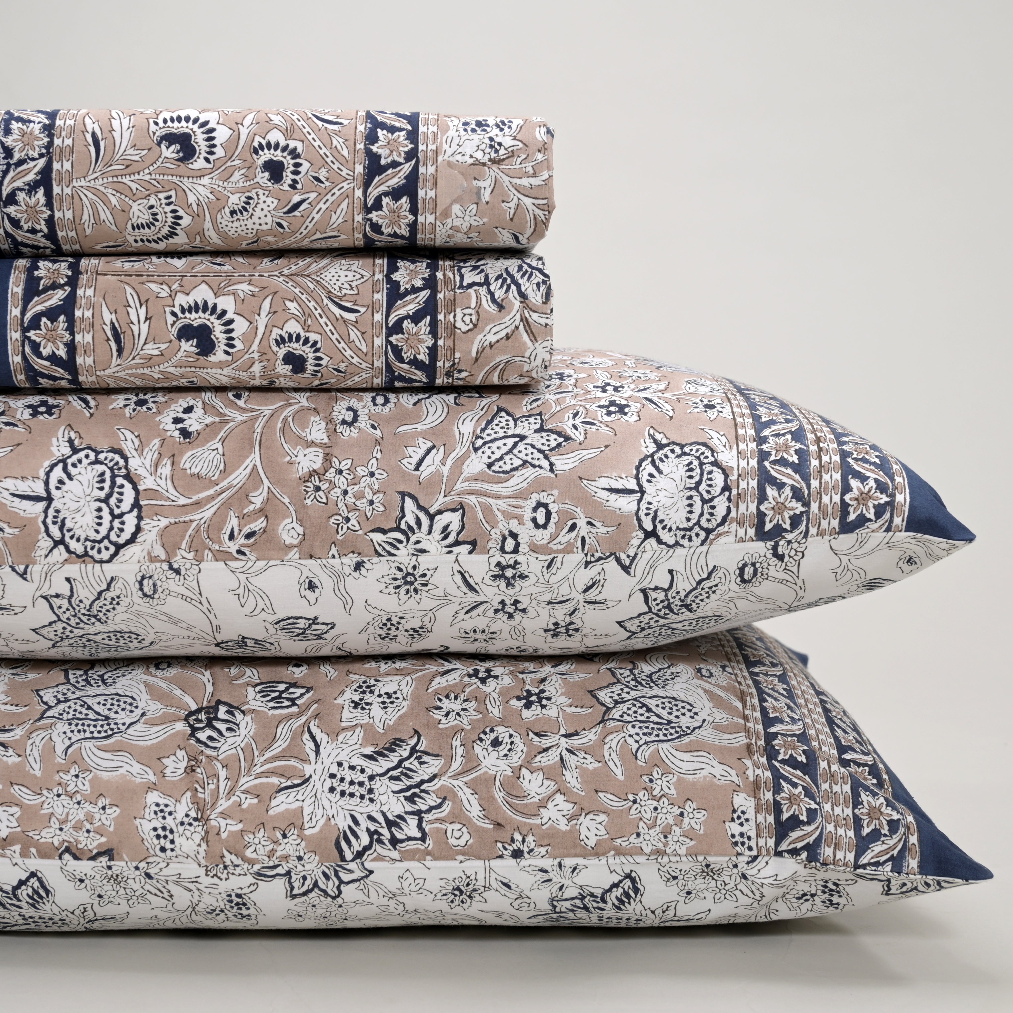 Florence Block Printed Bed Sheet set