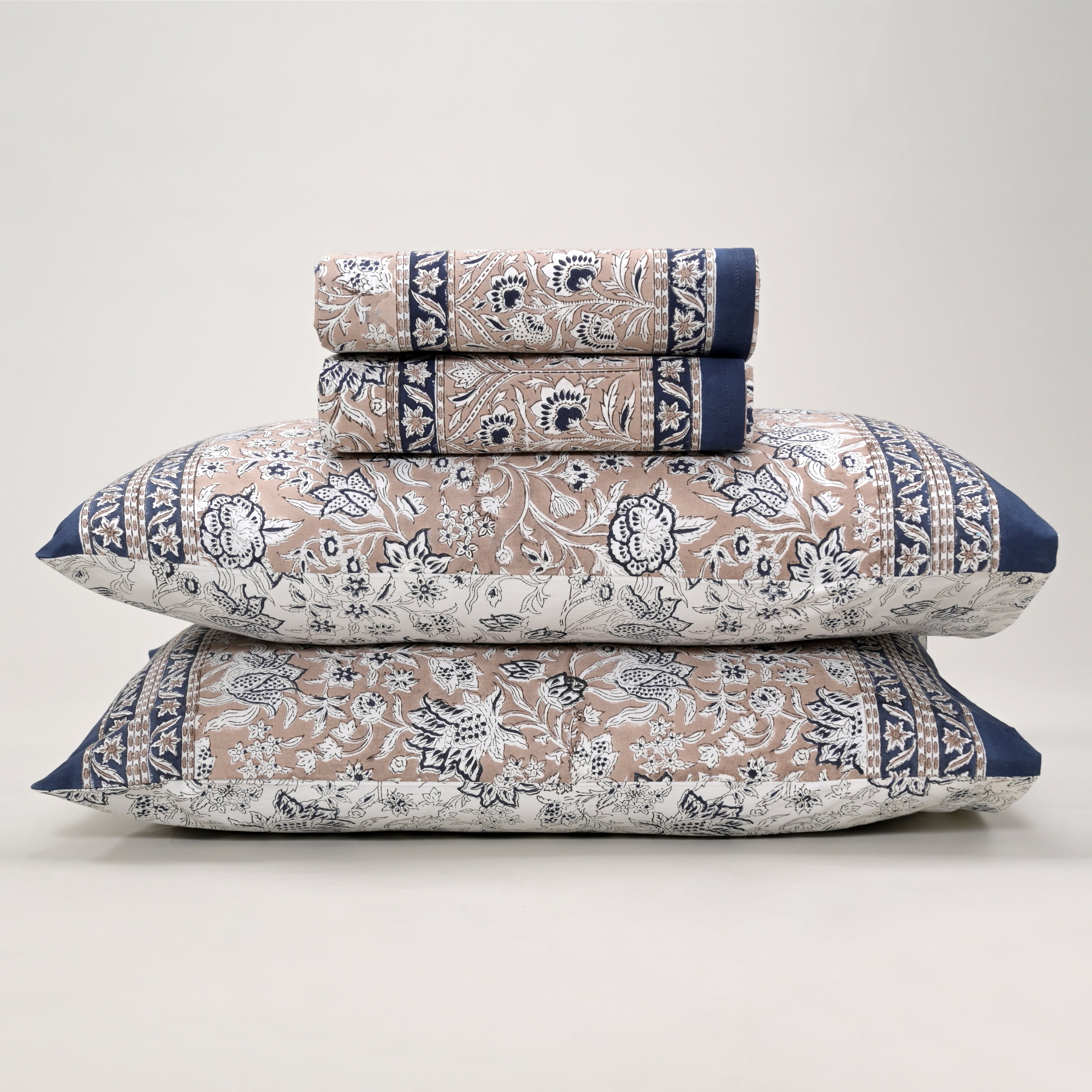 Florence Block Printed Bed Sheet set