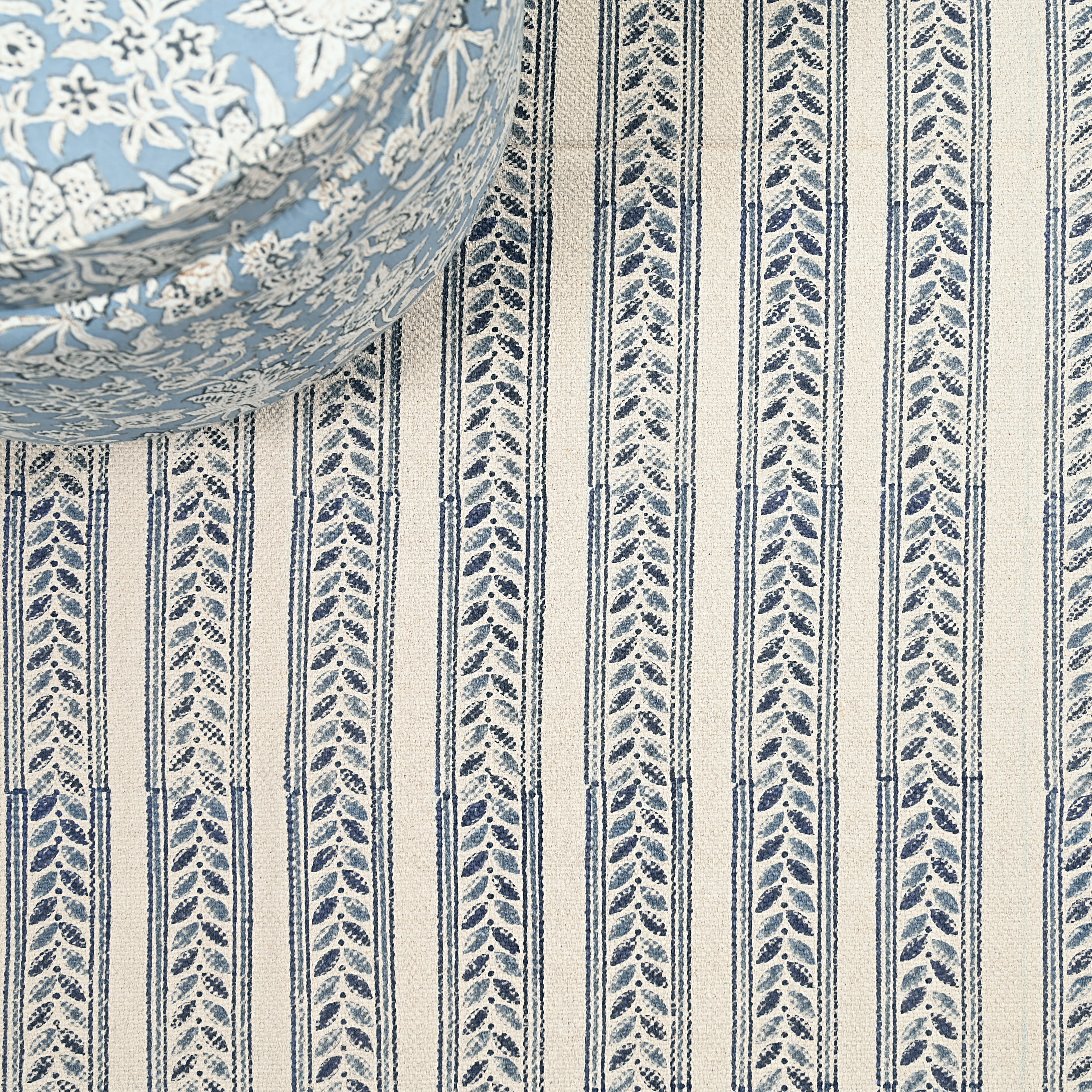 Formentera Block Printed Area Rug