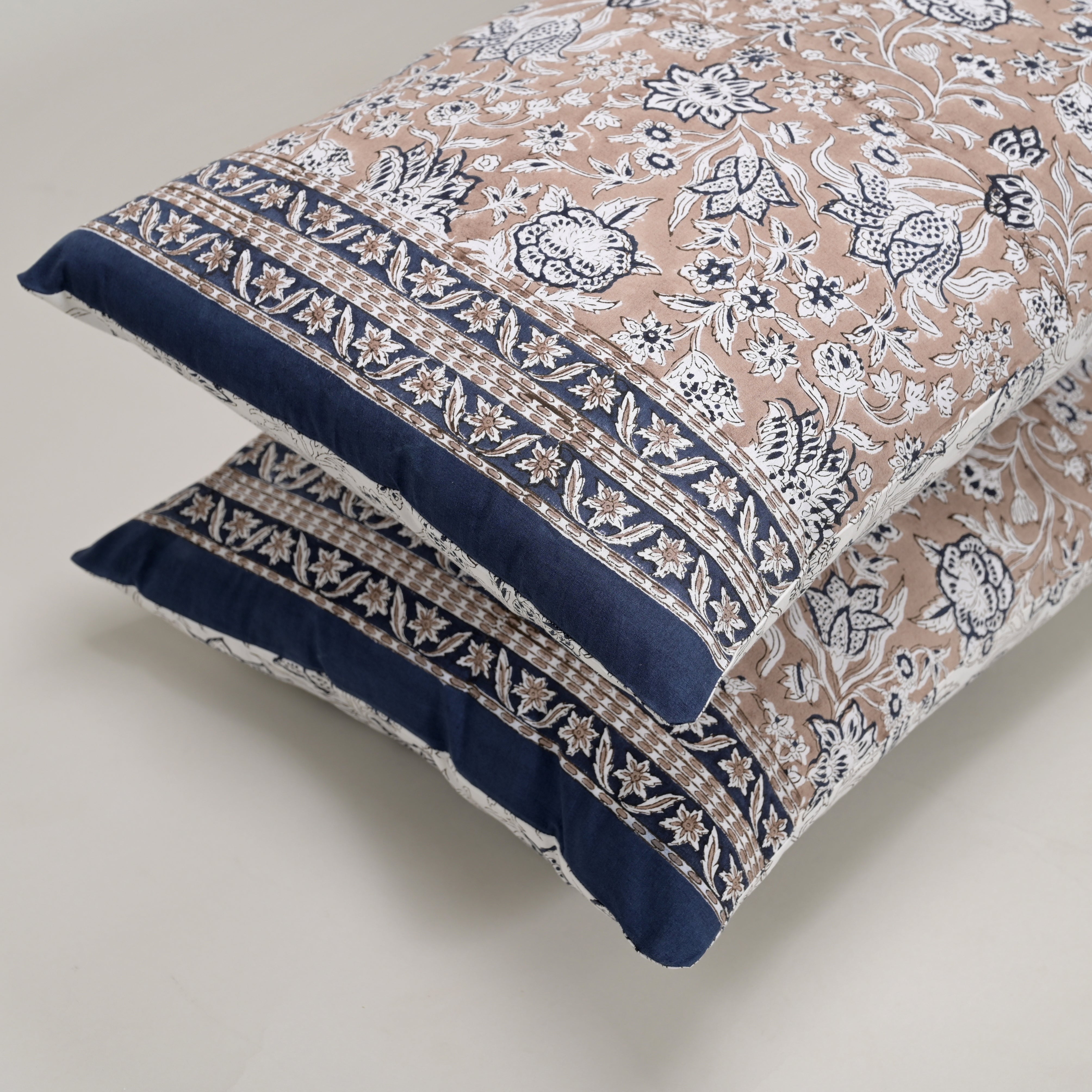 Florence Block Printed Bed Sheet set