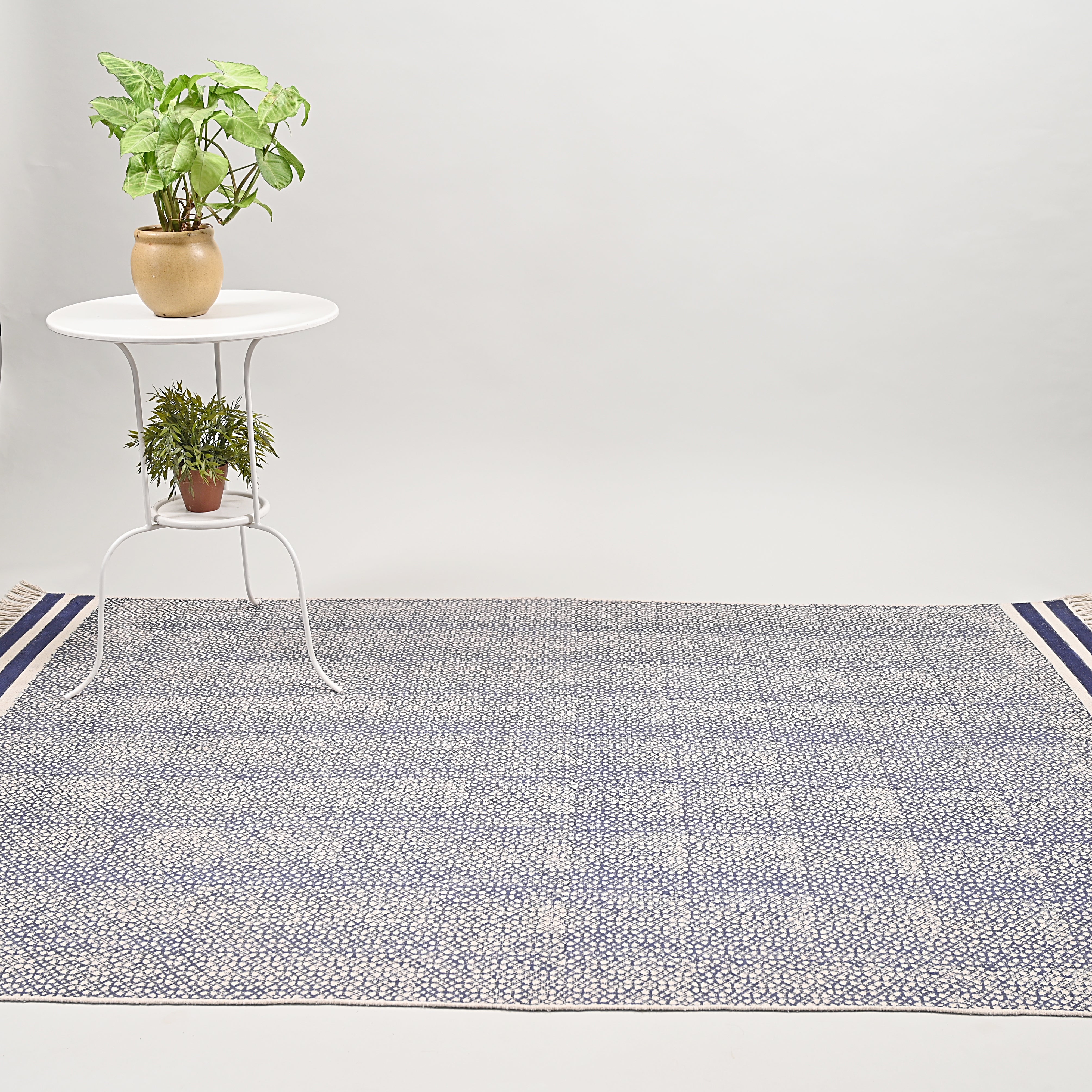 Greek Block Printed Area Rug
