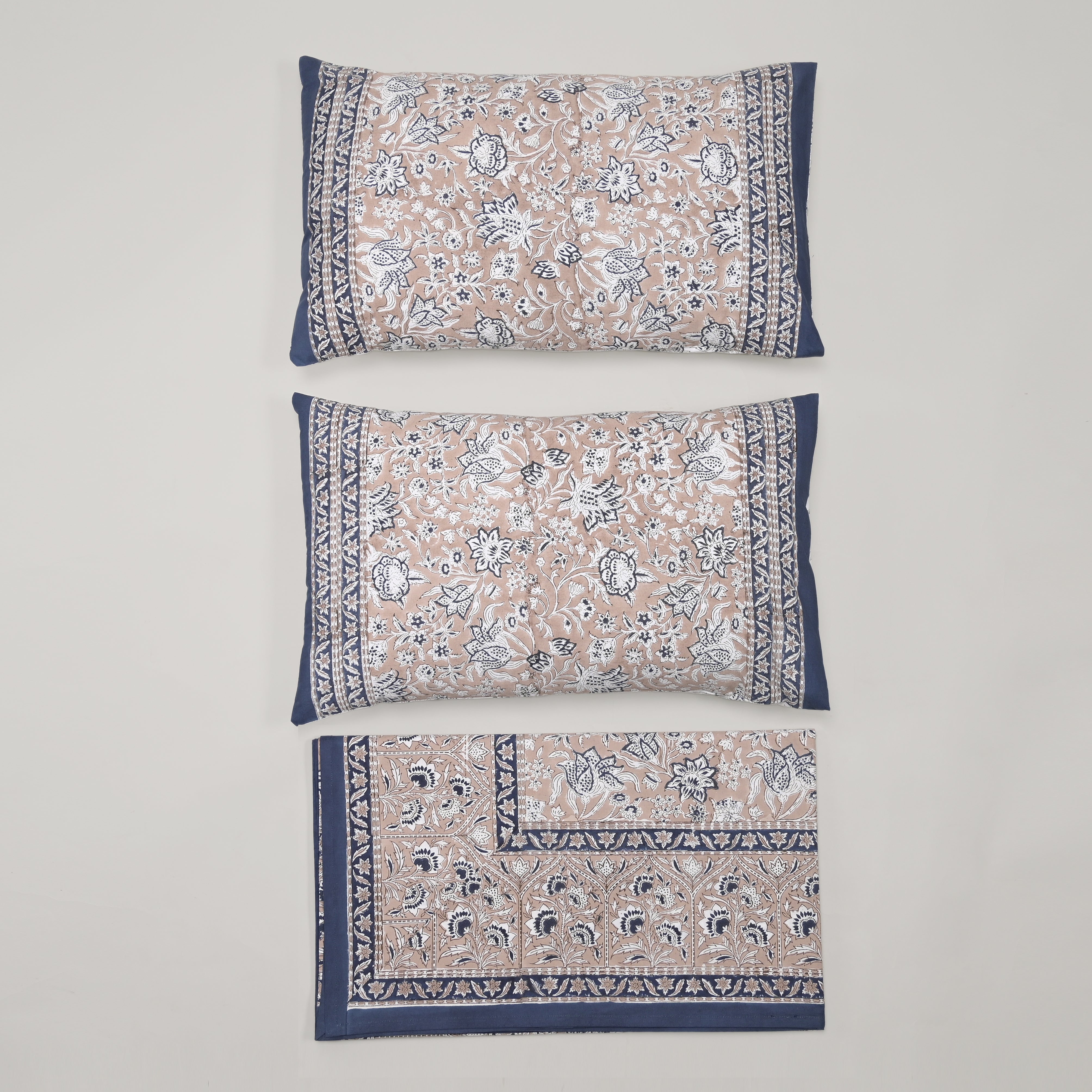 Florence Block Printed Bed Sheet set