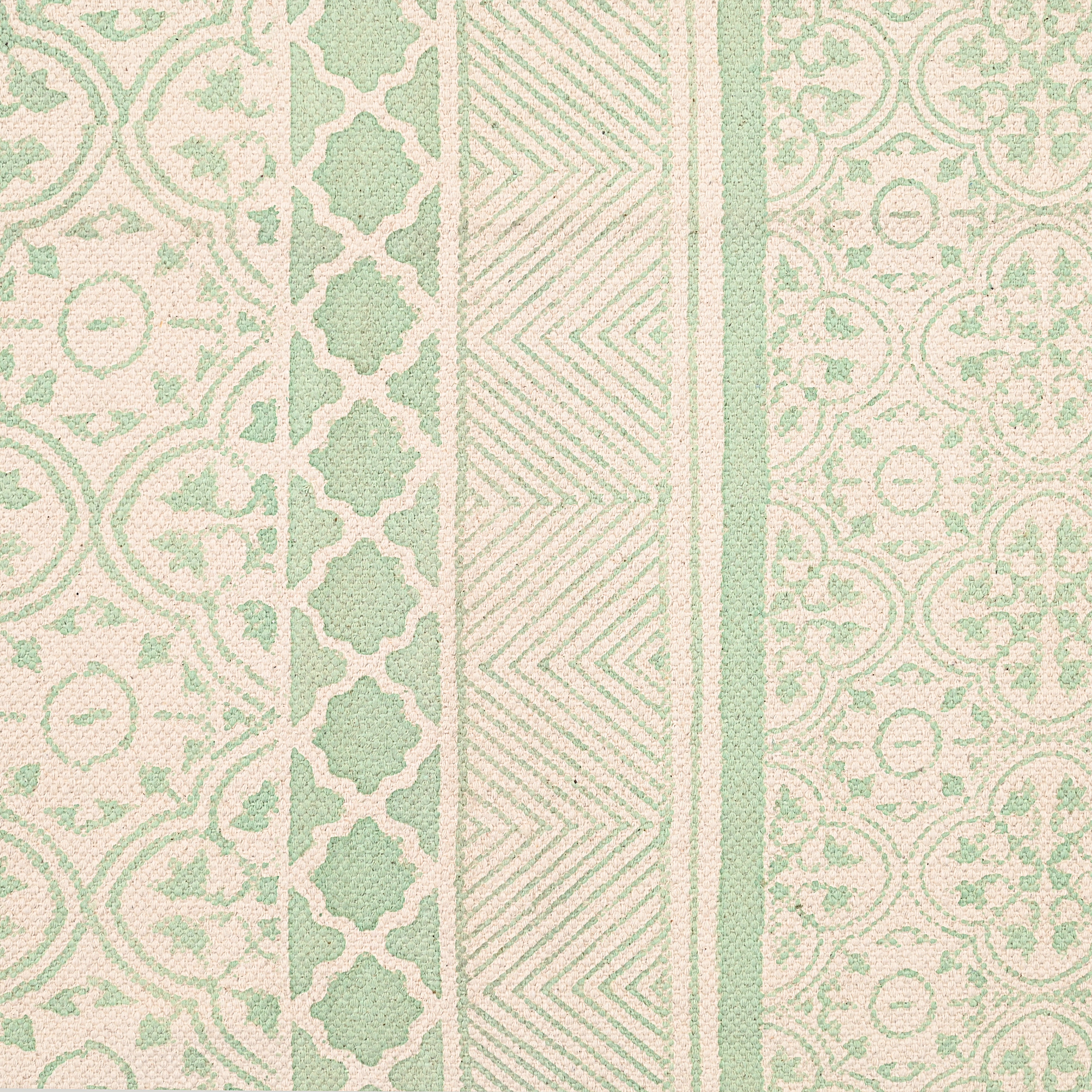 Persian Block Printed Area Rug