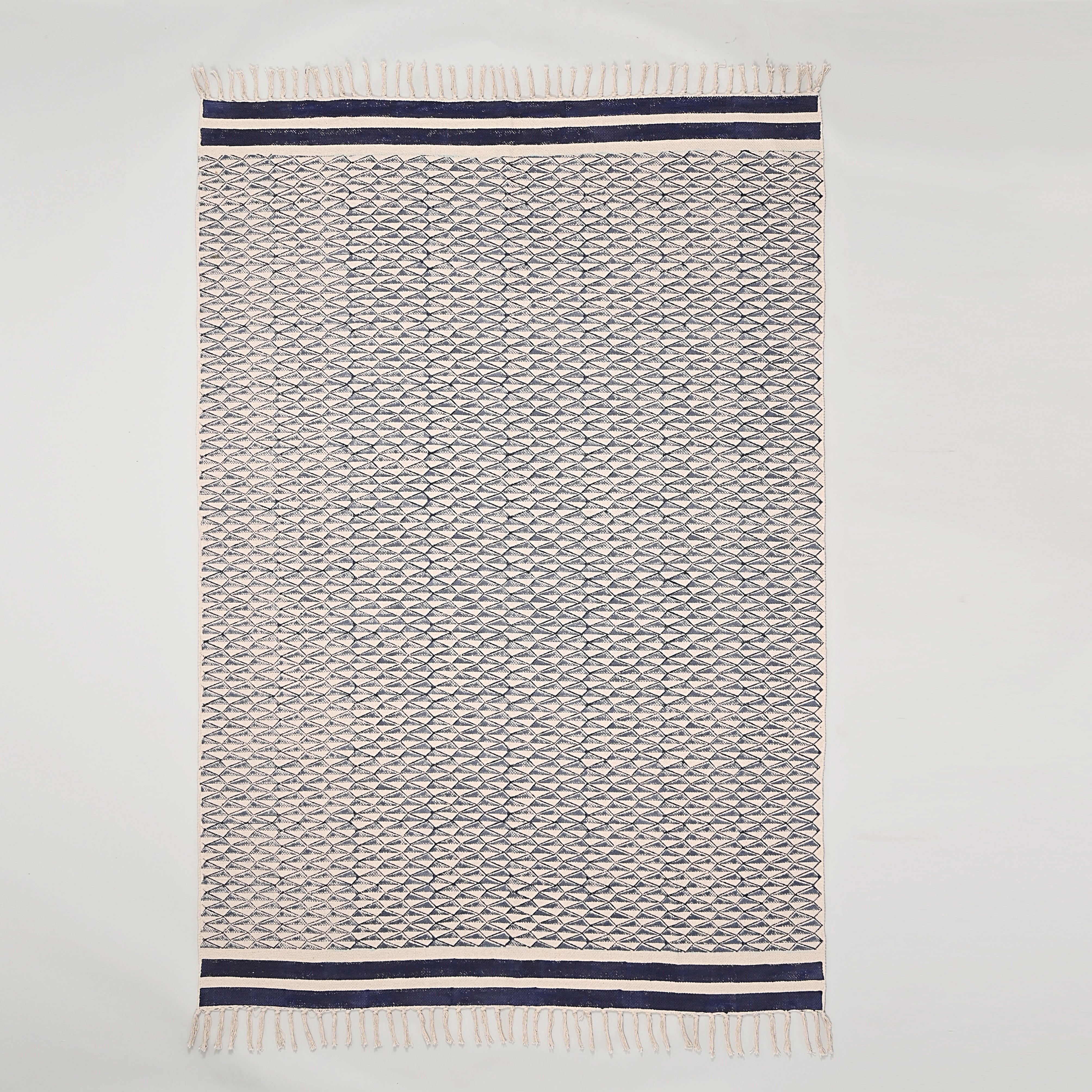 Retro Block Printed Area Rug