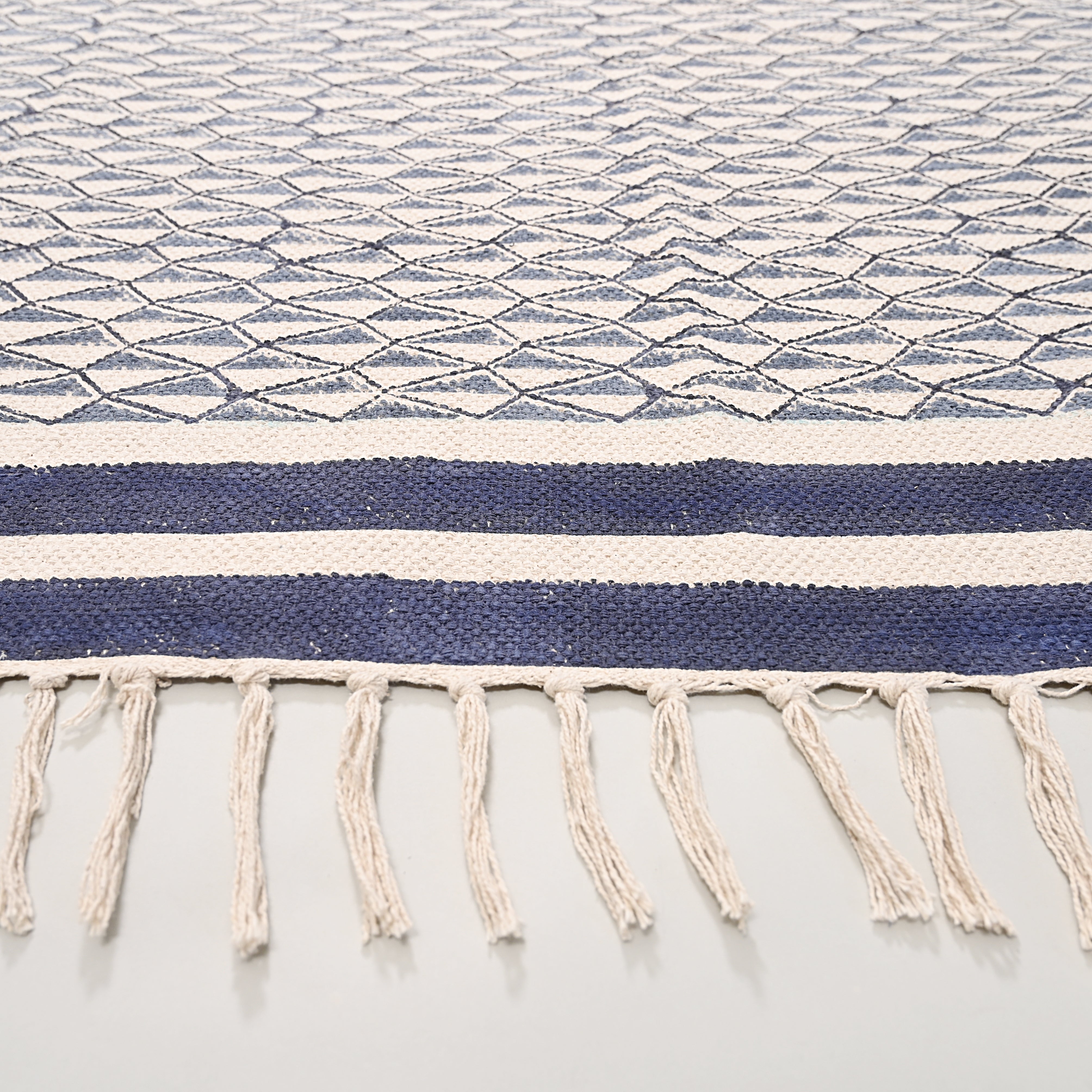 Retro Block Printed Area Rug