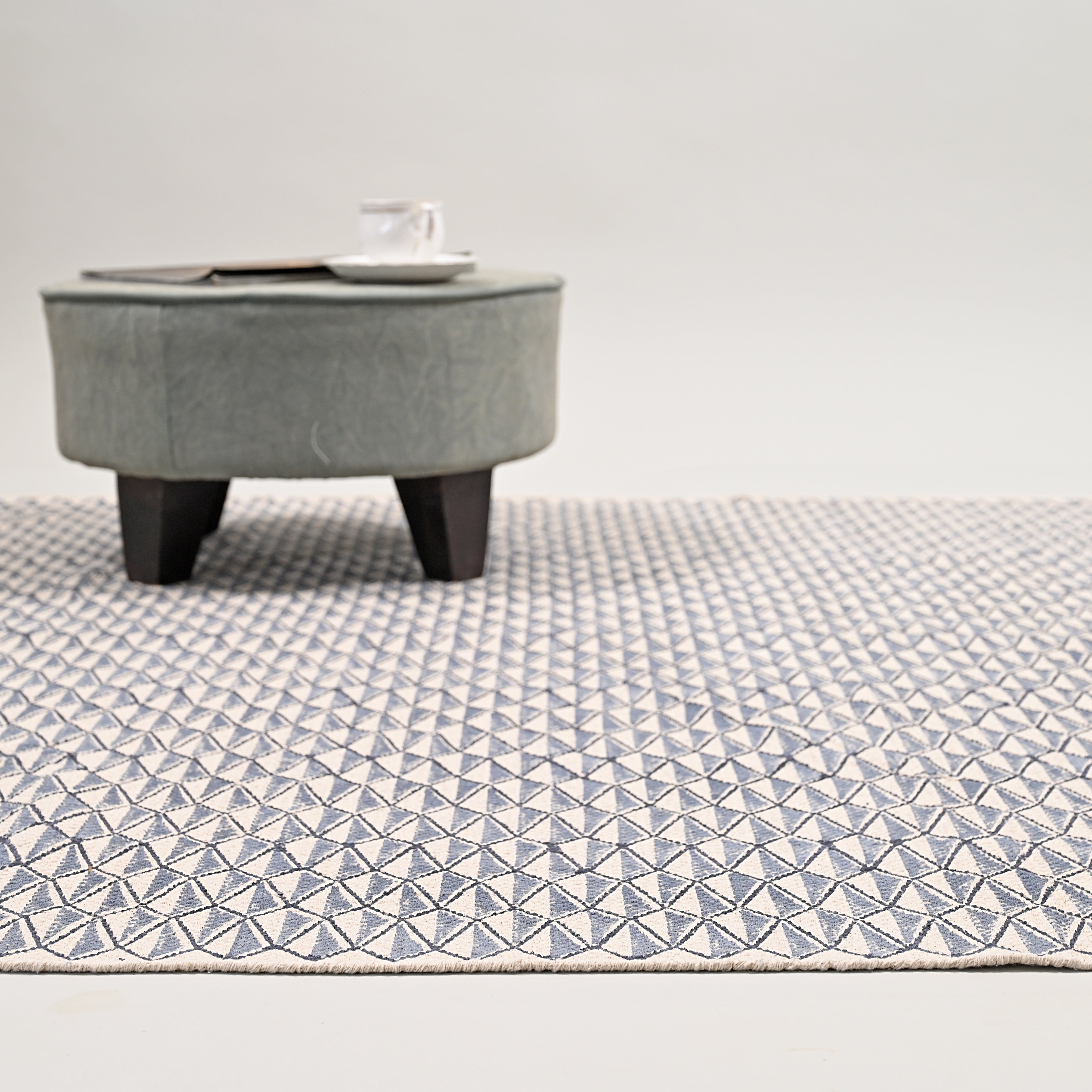 Retro Block Printed Area Rug