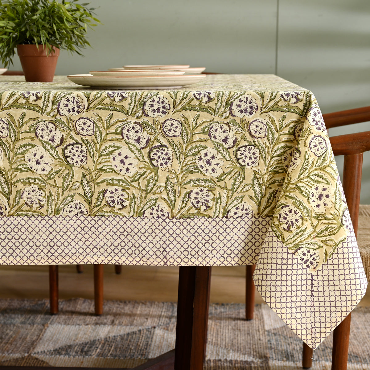 Gulzar Block Printed Table Cover