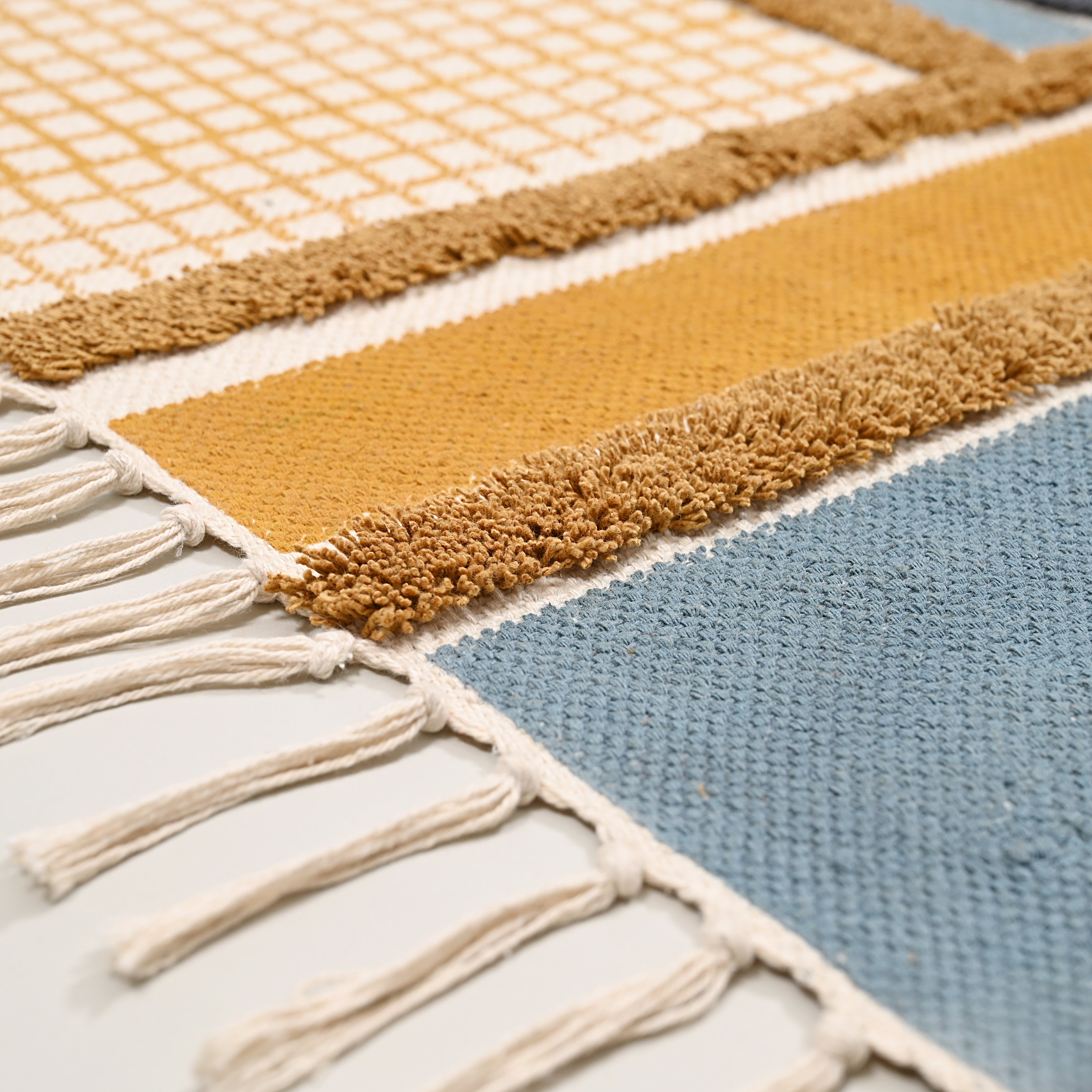 Checker Board Patch Area Rug