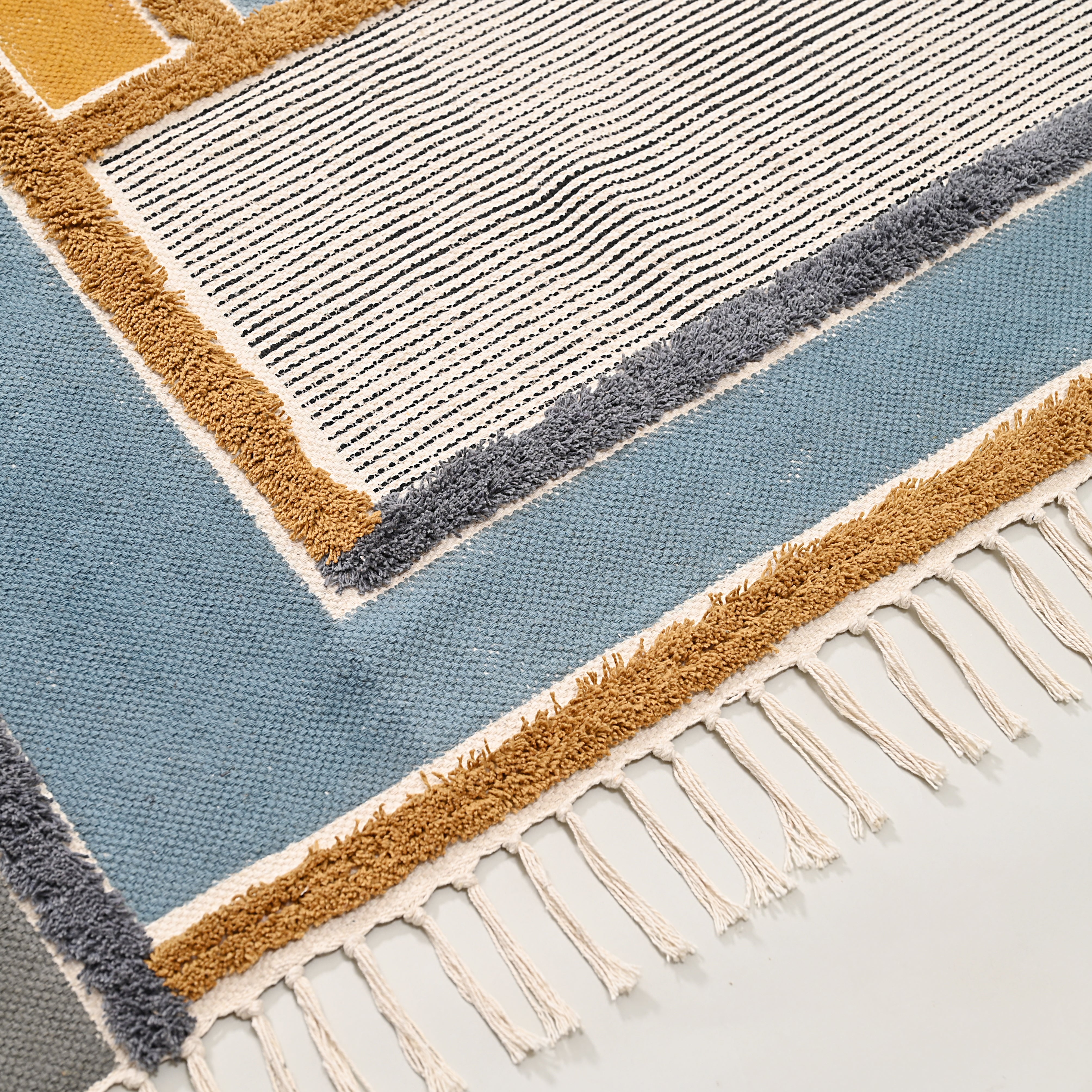 Checker Board Patch Area Rug
