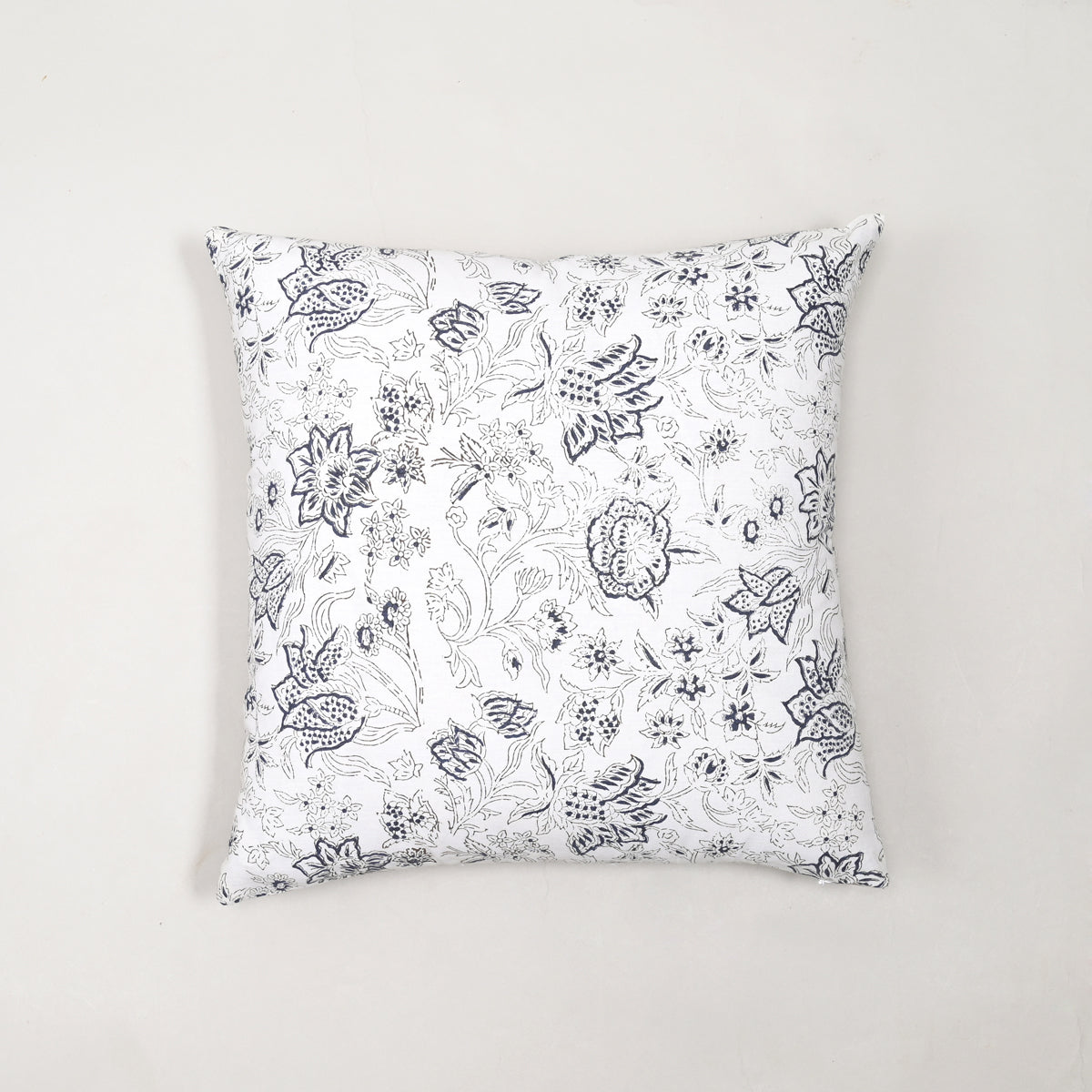 Florence Block Printed Cushion Cover, Set of 2