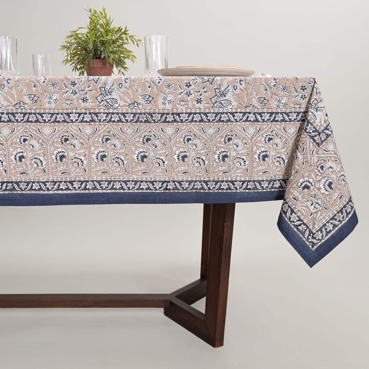 Florence Block Printed Table Cover
