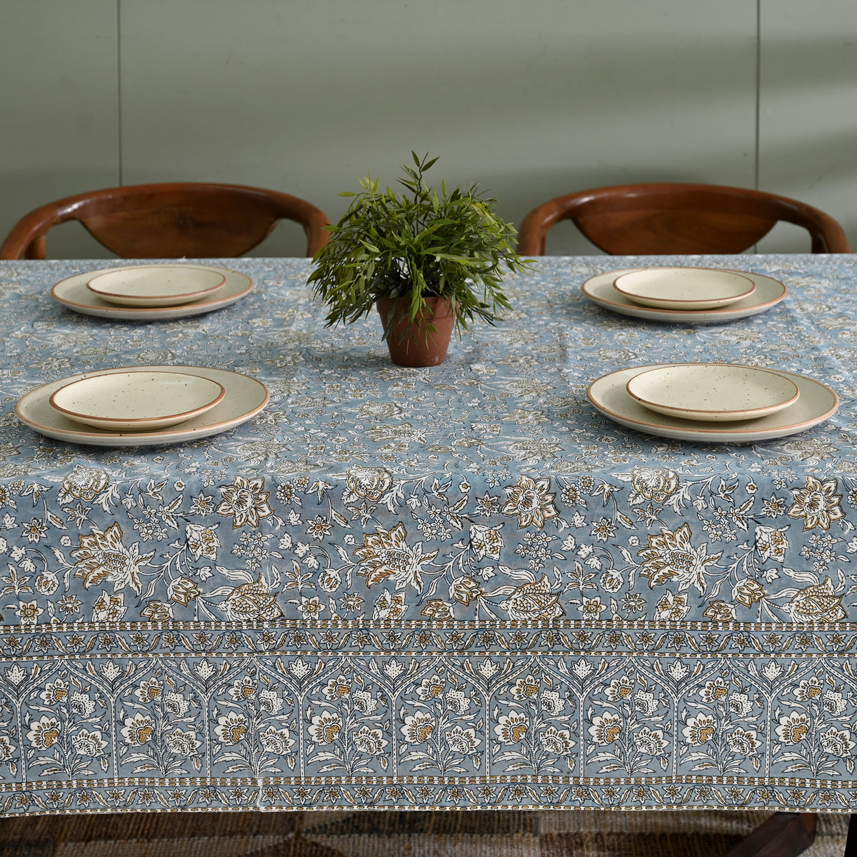 Florence Hand Block Printed Table Cover