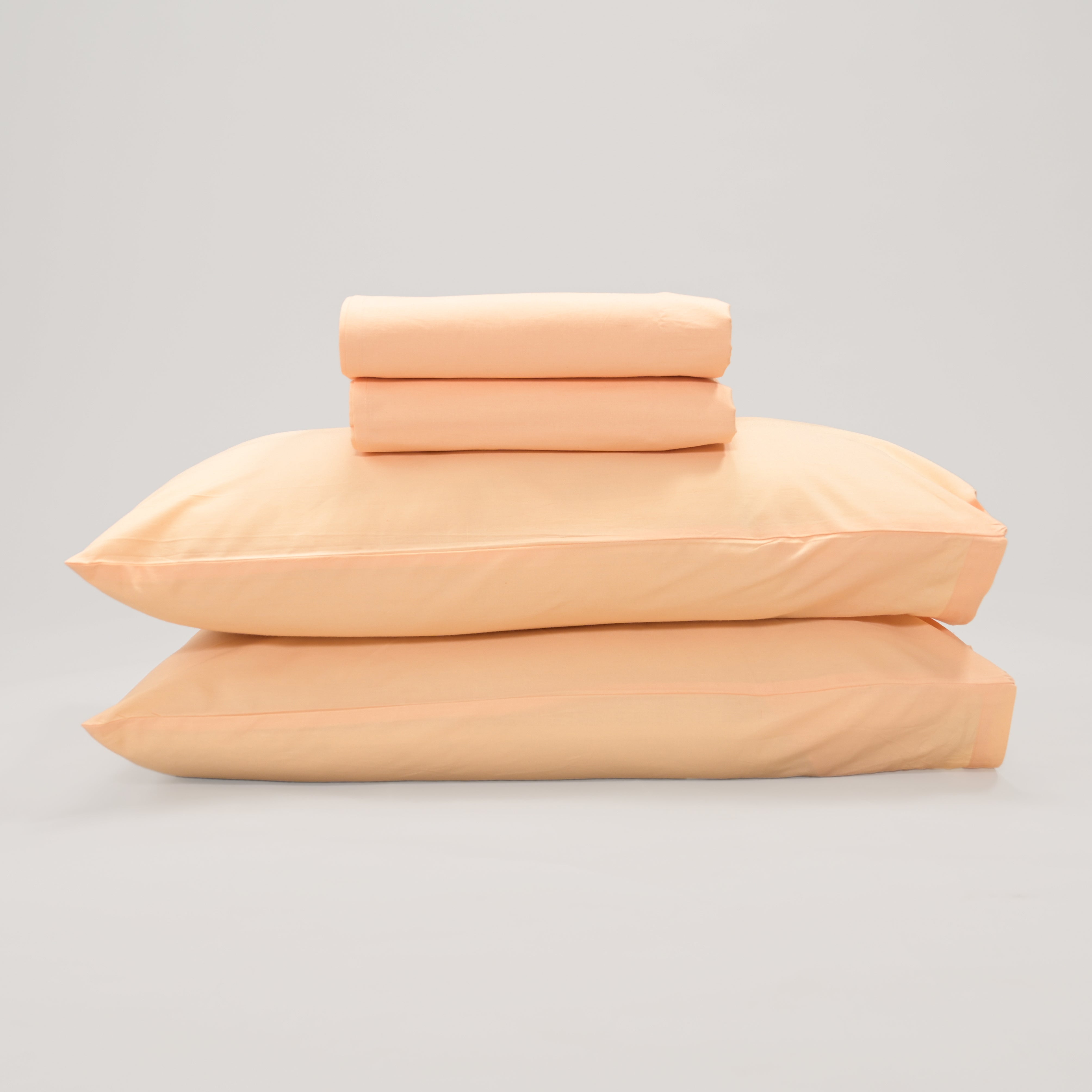 Apricot Solid Bed Sheet