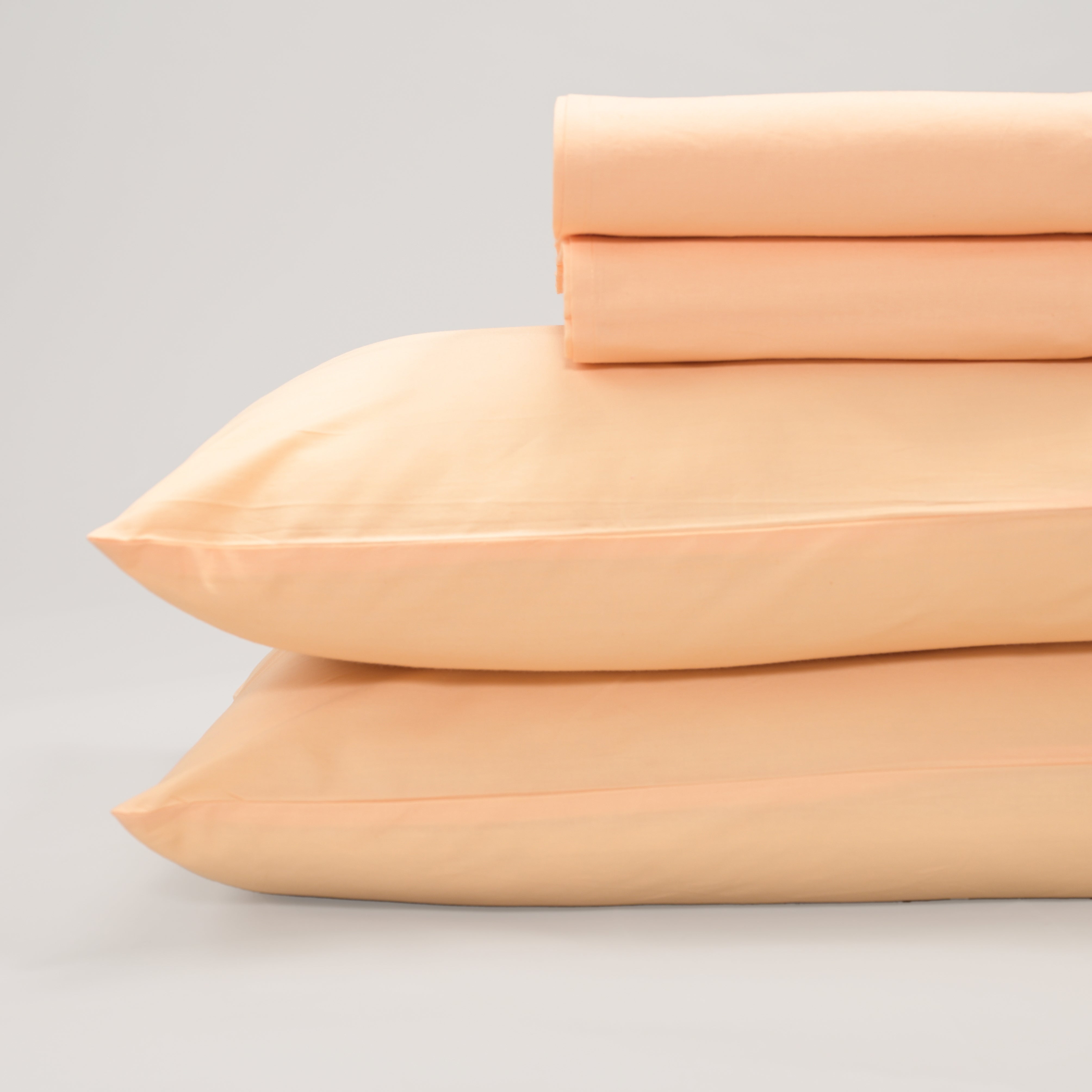 Apricot Solid Bed Sheet