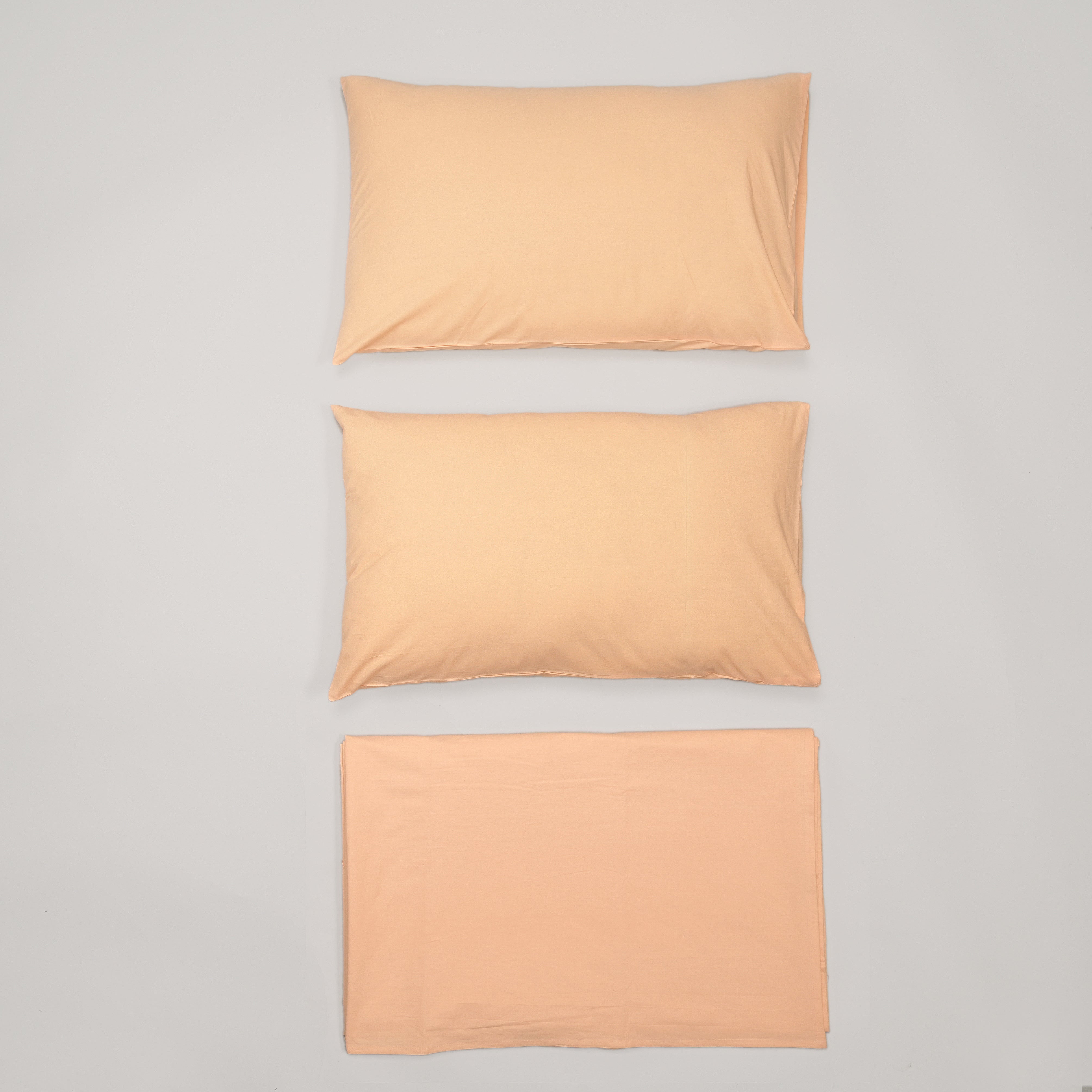 Apricot Solid Bed Sheet