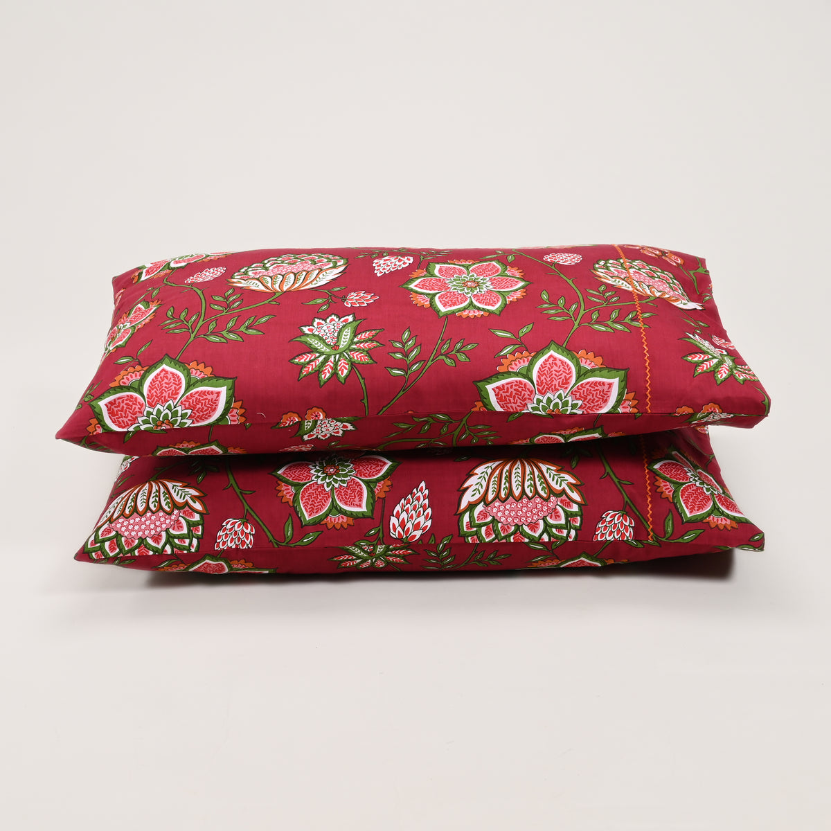 Victoria Vintage 300 TC Embroidered Pillow Covers – Set of 2