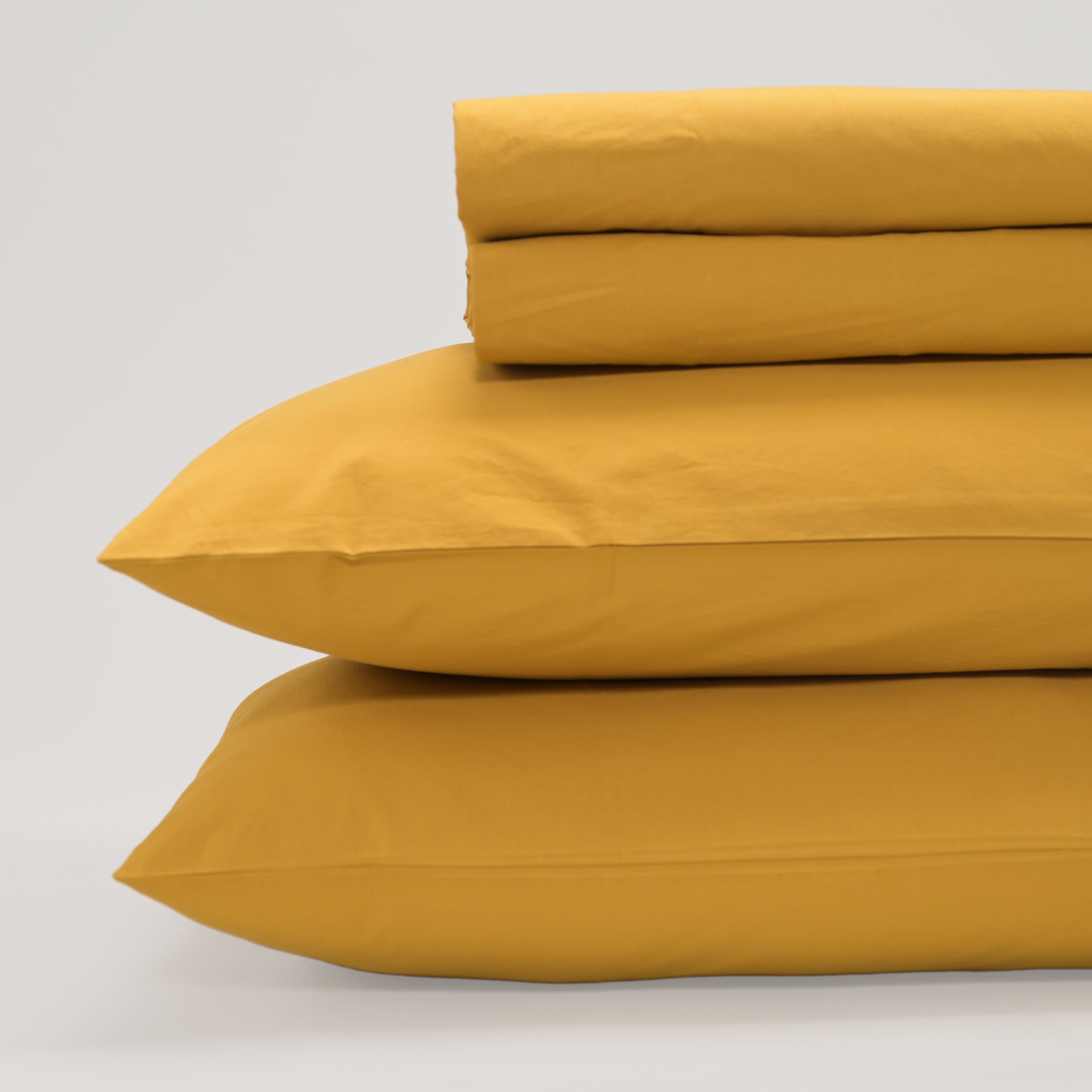 Tangerine Solid Bed Sheet