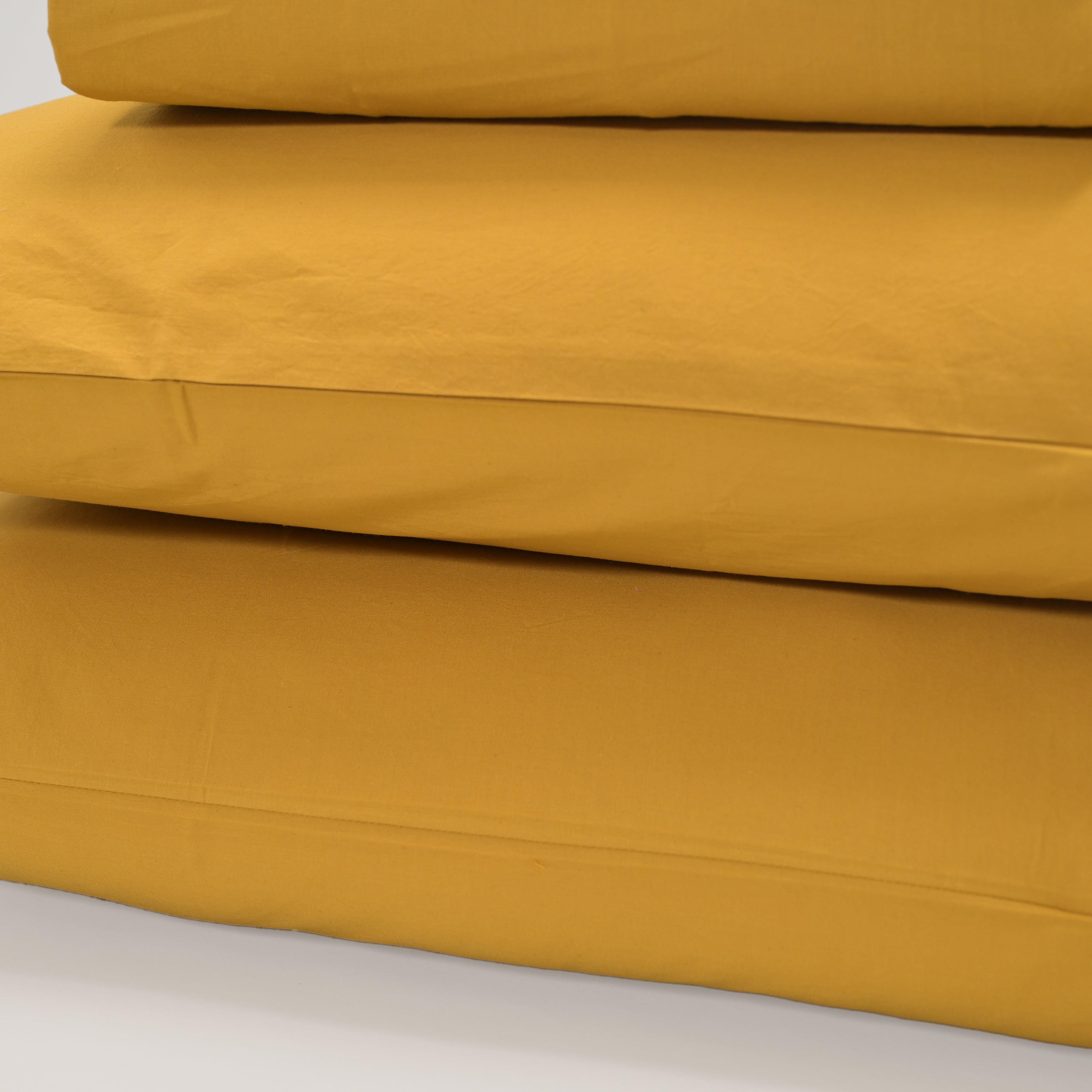 Tangerine Solid Bed Sheet