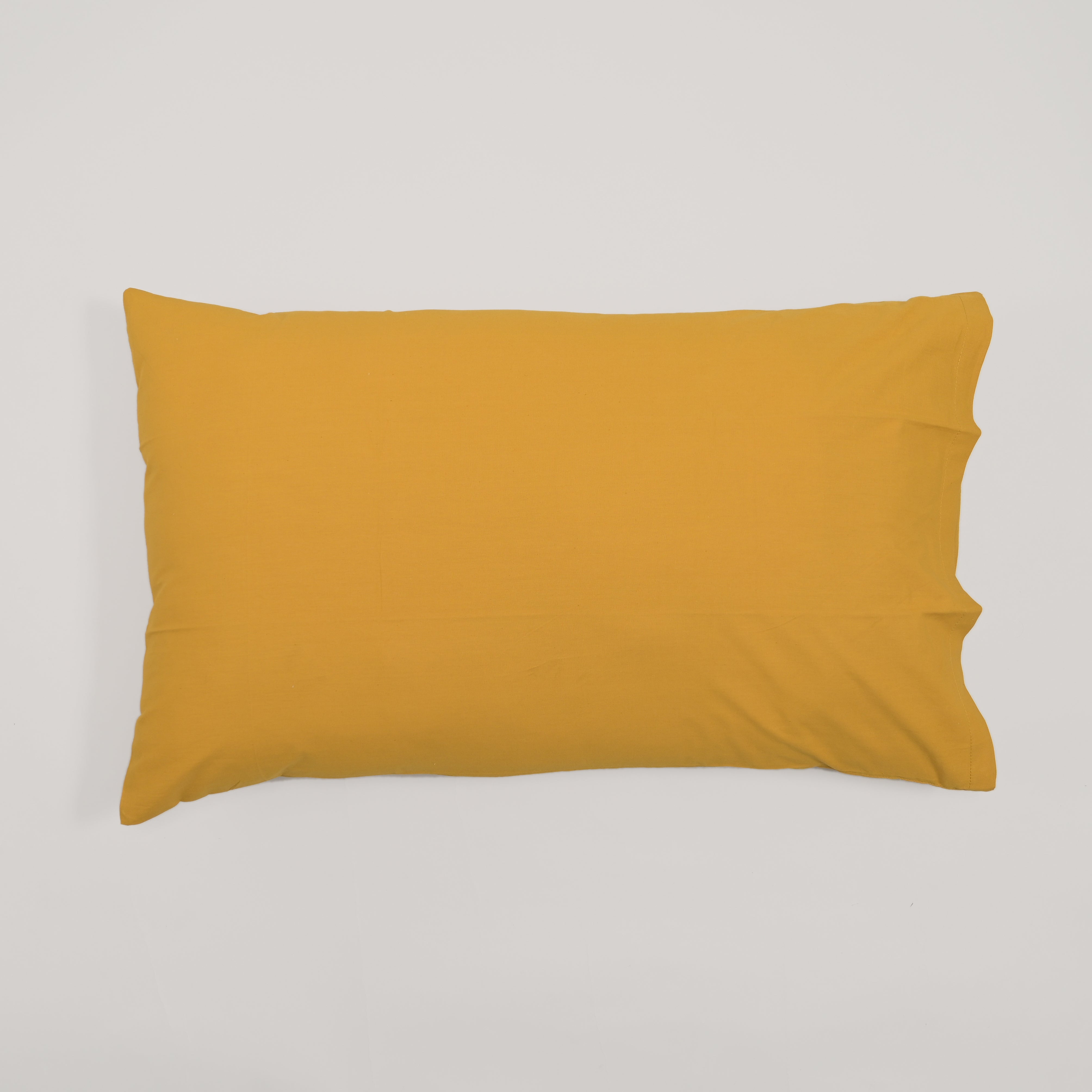 Tangerine Solid Bed Sheet