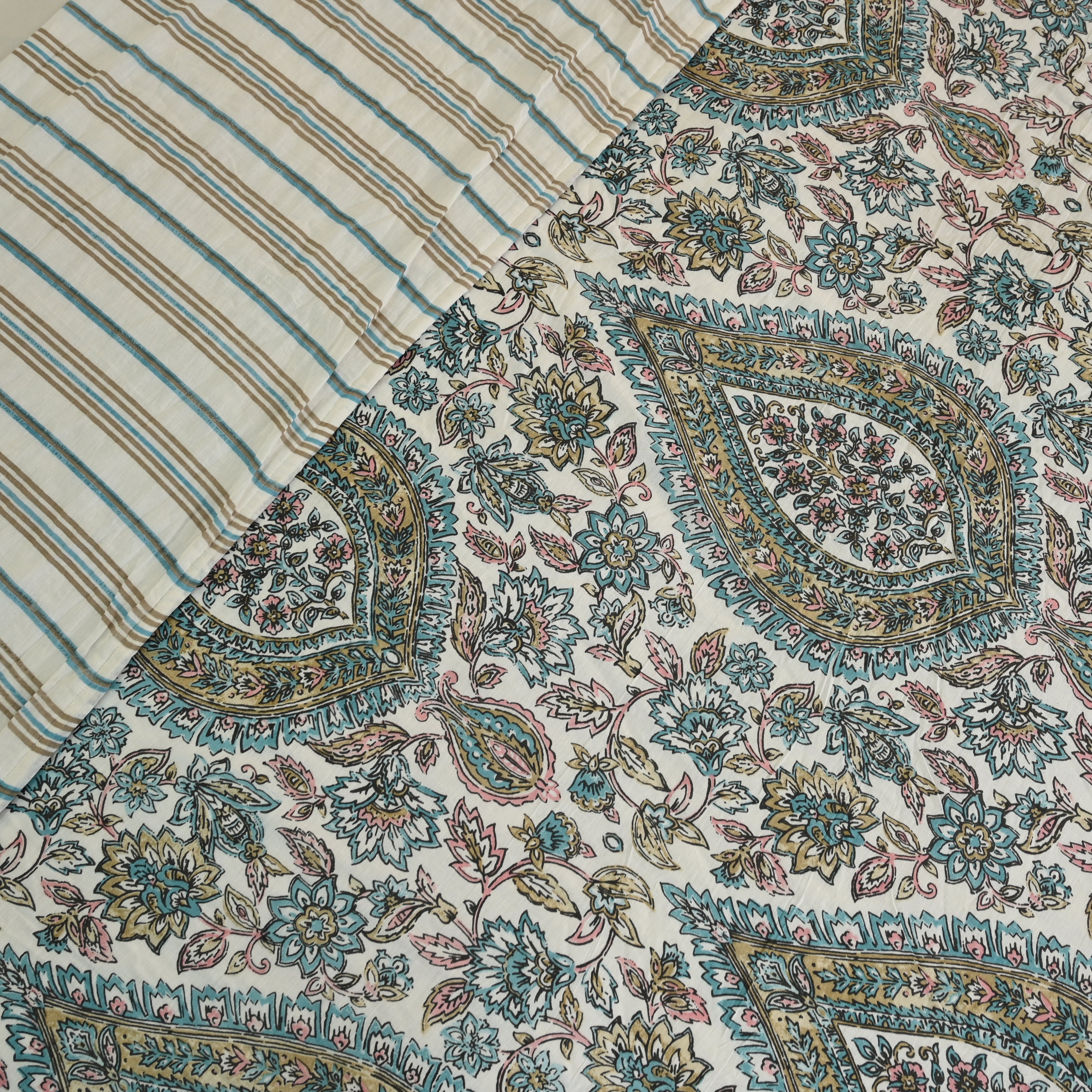 Damask Lightweight Cotton Dohar – Summer AC Blanket