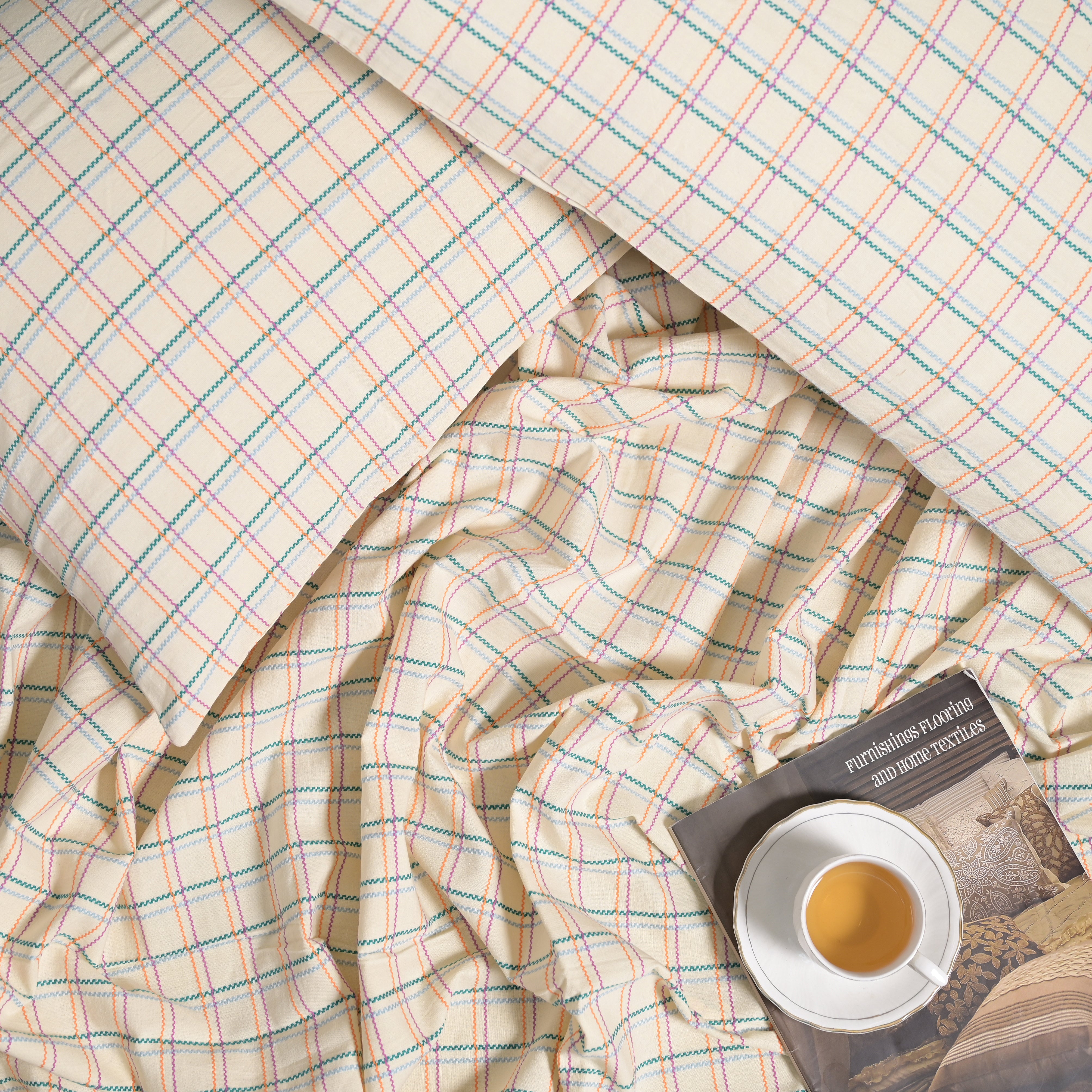 Wavy Checks Bedsheet