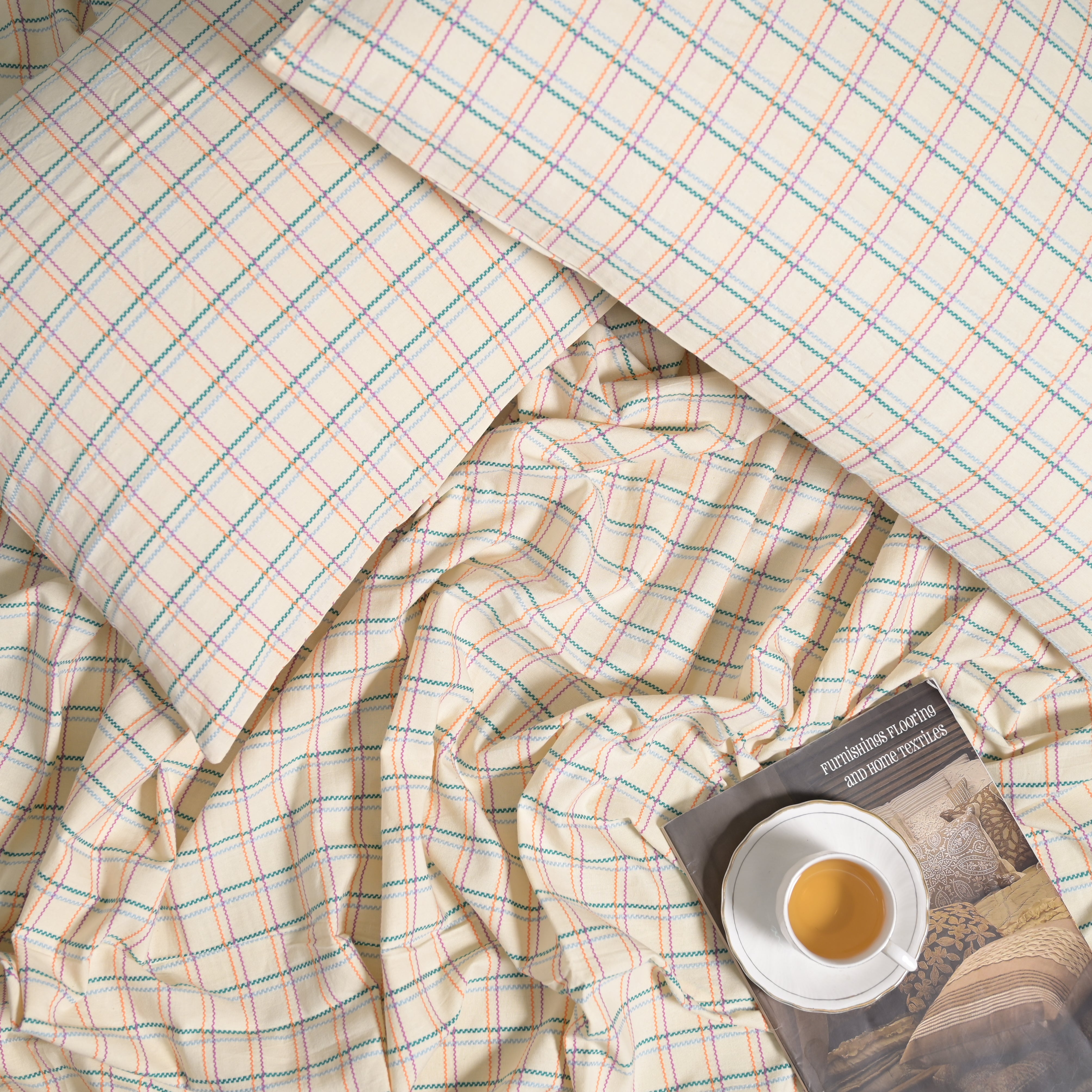 Wavy Checks Bedsheet