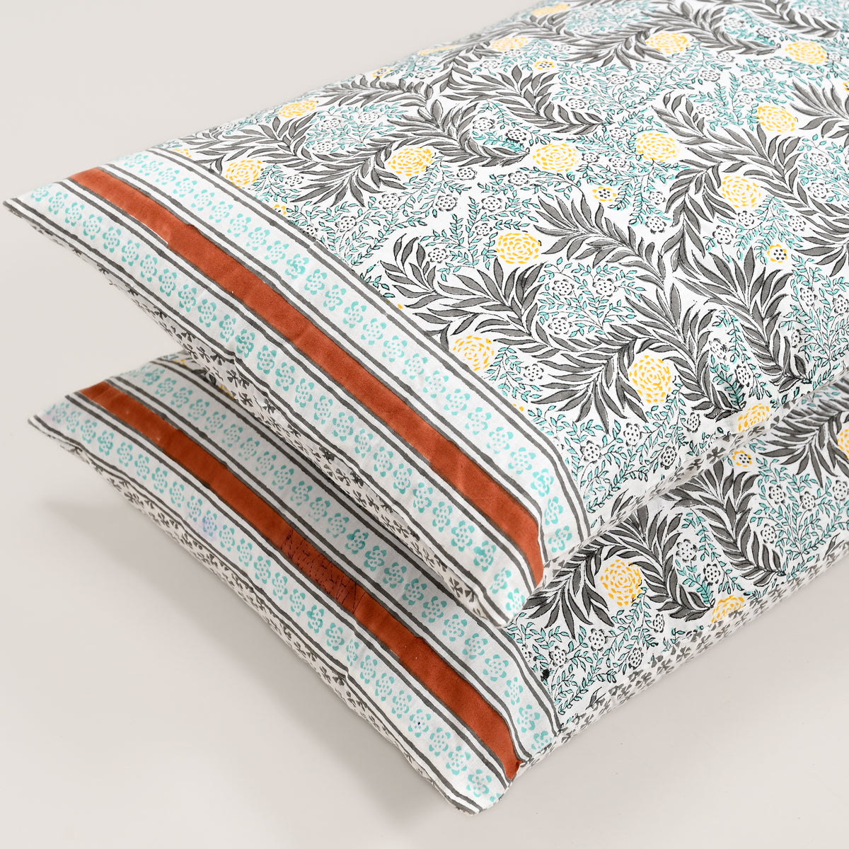 Ketki Hand Block Printed Pillow Covers – Set of 2