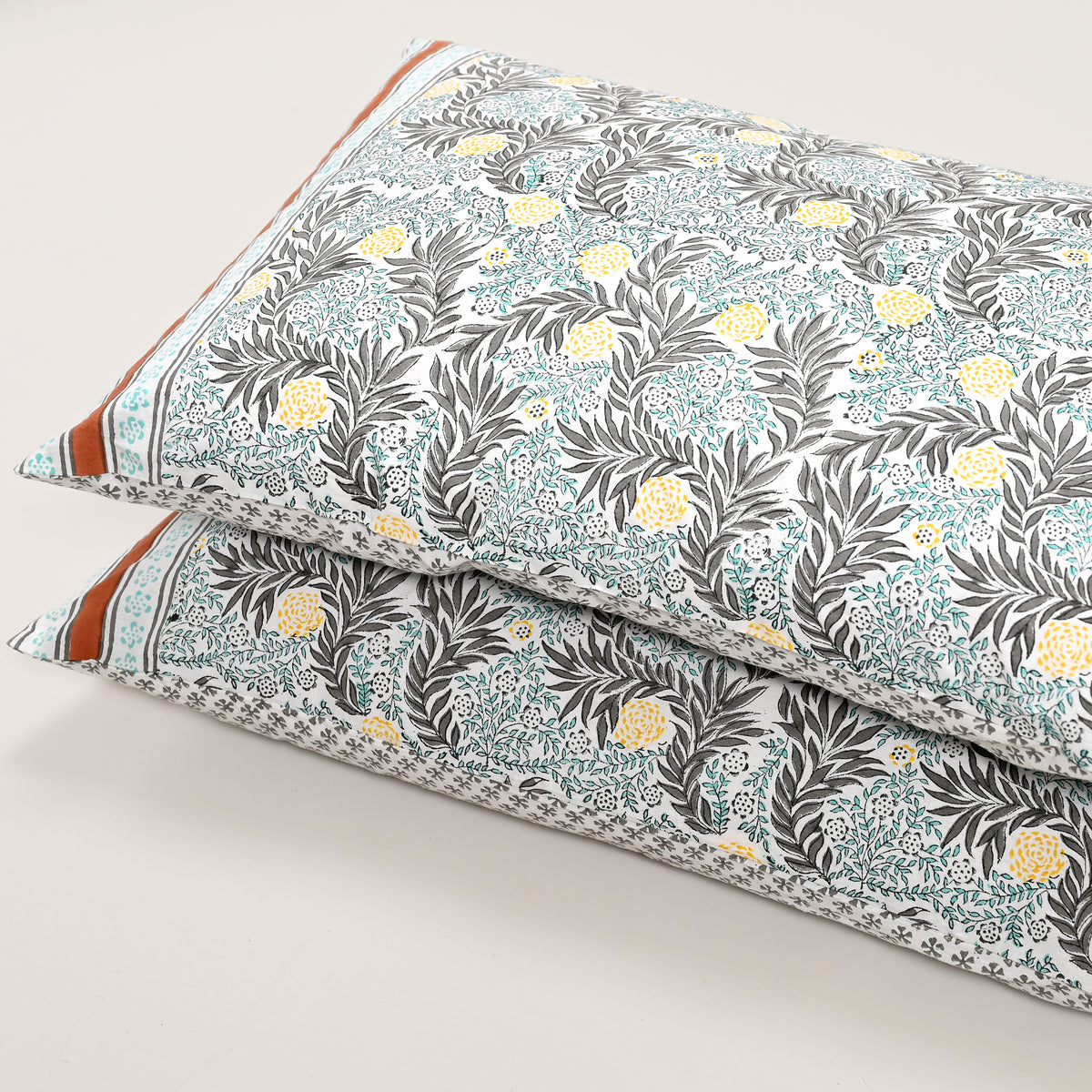 Ketki Hand Block Printed Pillow Covers – Set of 2