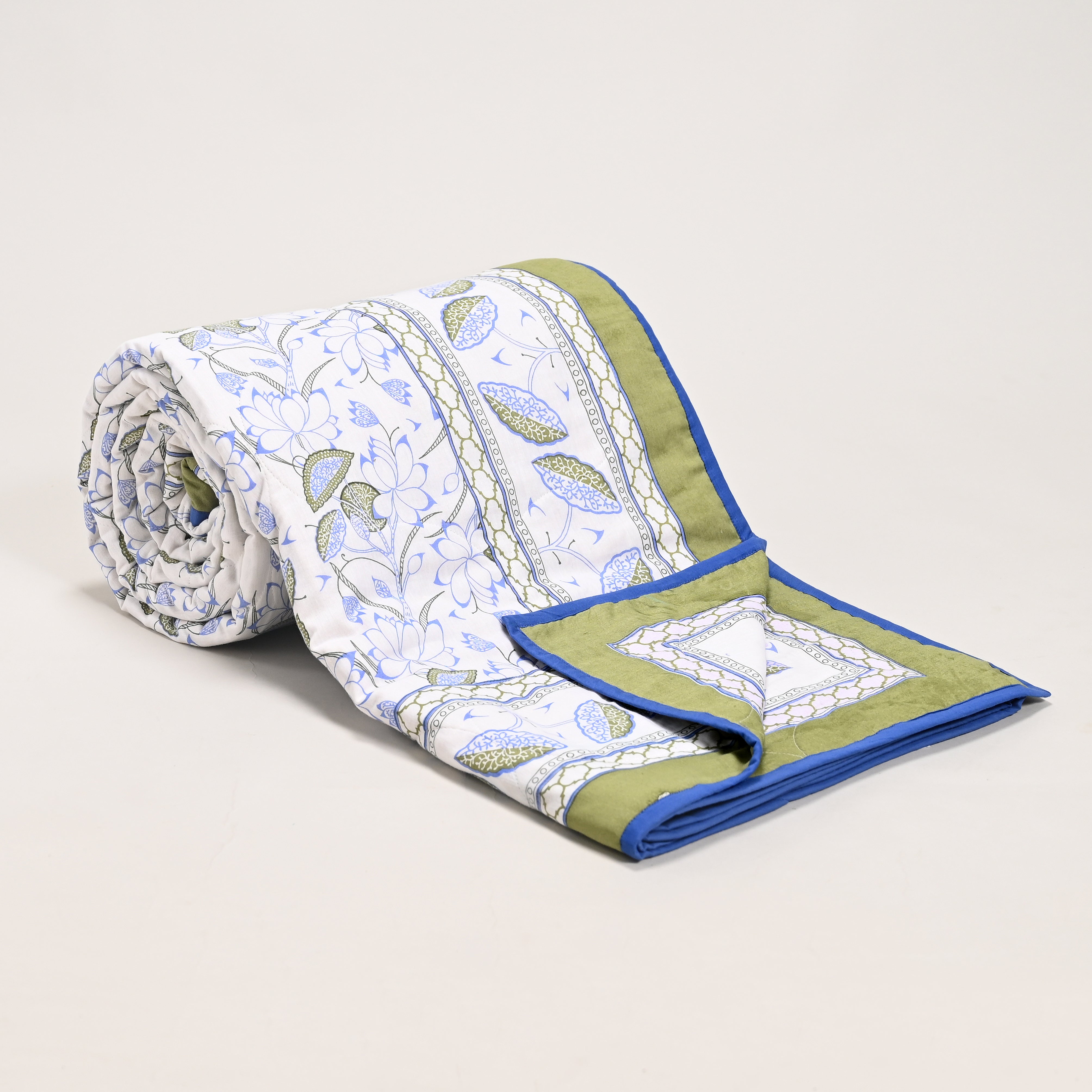 Lotus Garden Printed Lightweight Dohar