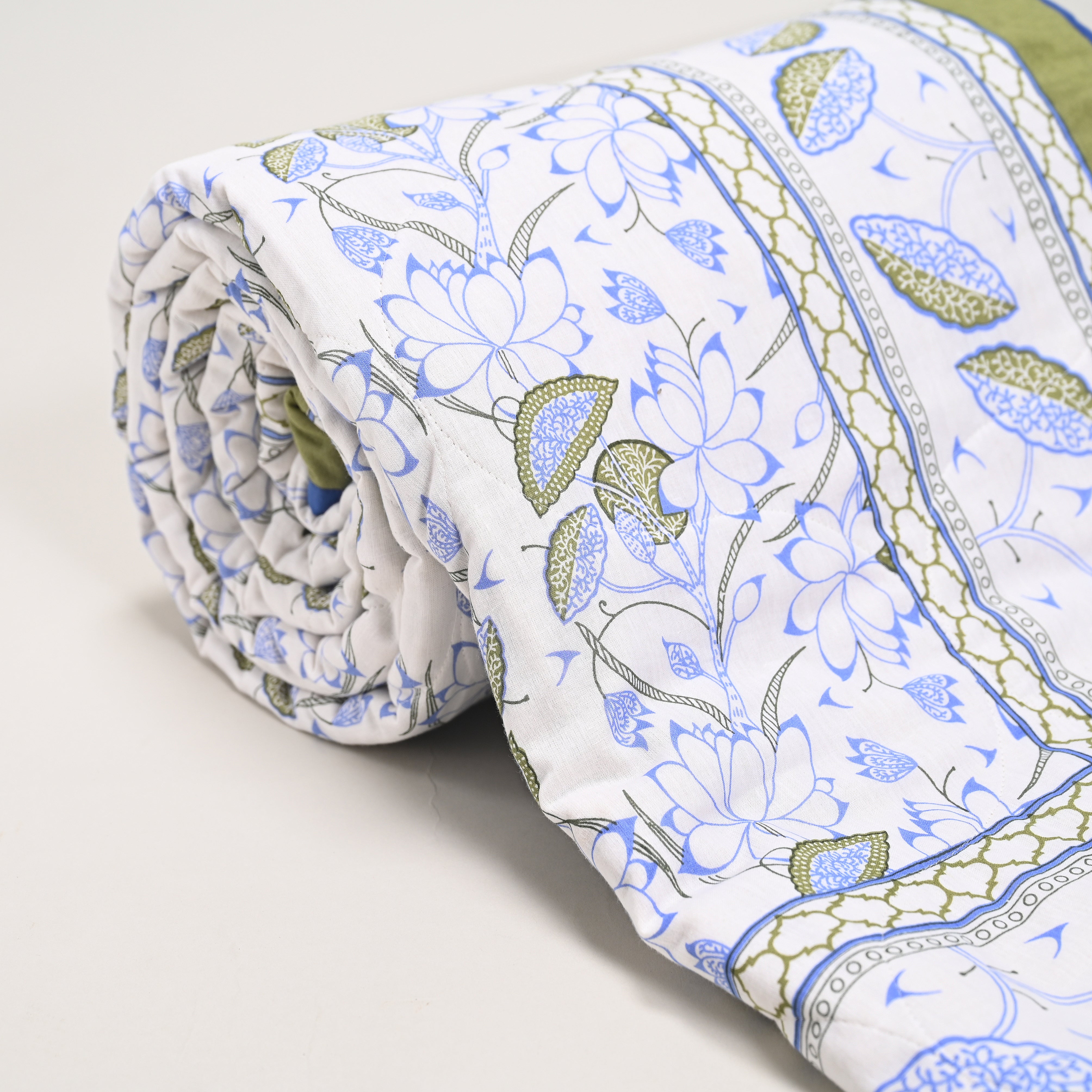 Lotus Garden Printed Lightweight Dohar