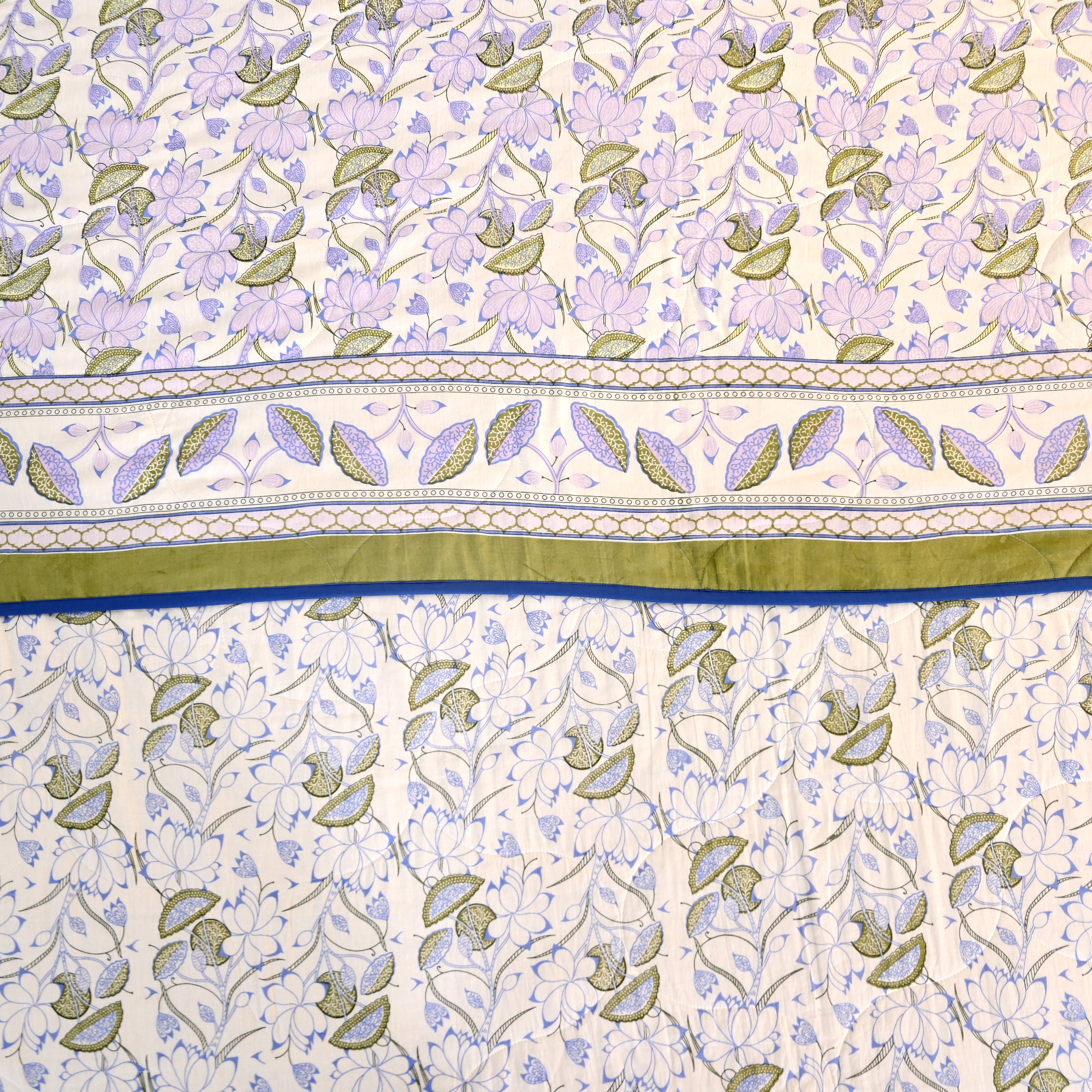 Lotus Garden Printed Lightweight Dohar