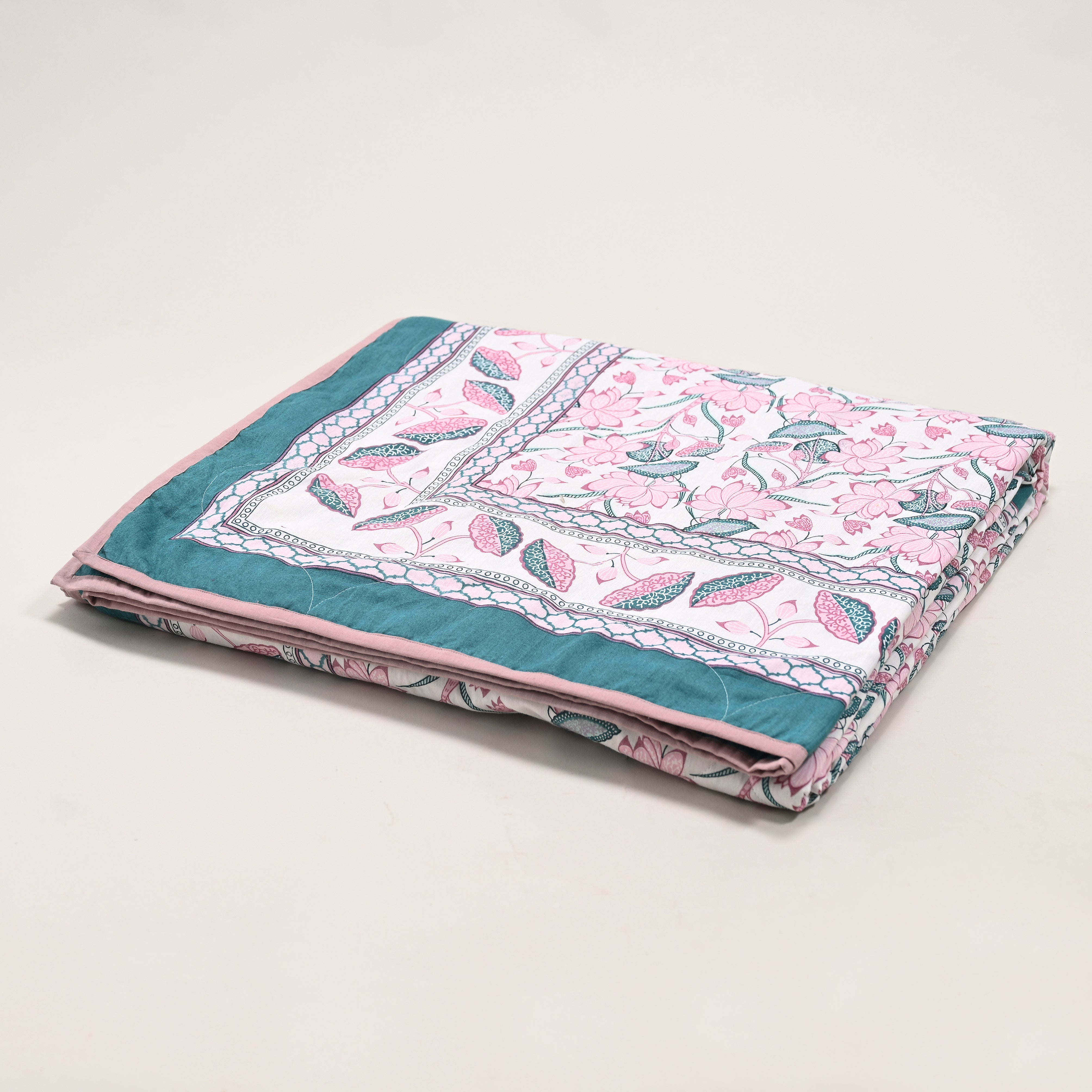 Lotus Garden Printed Lightweight Dohar