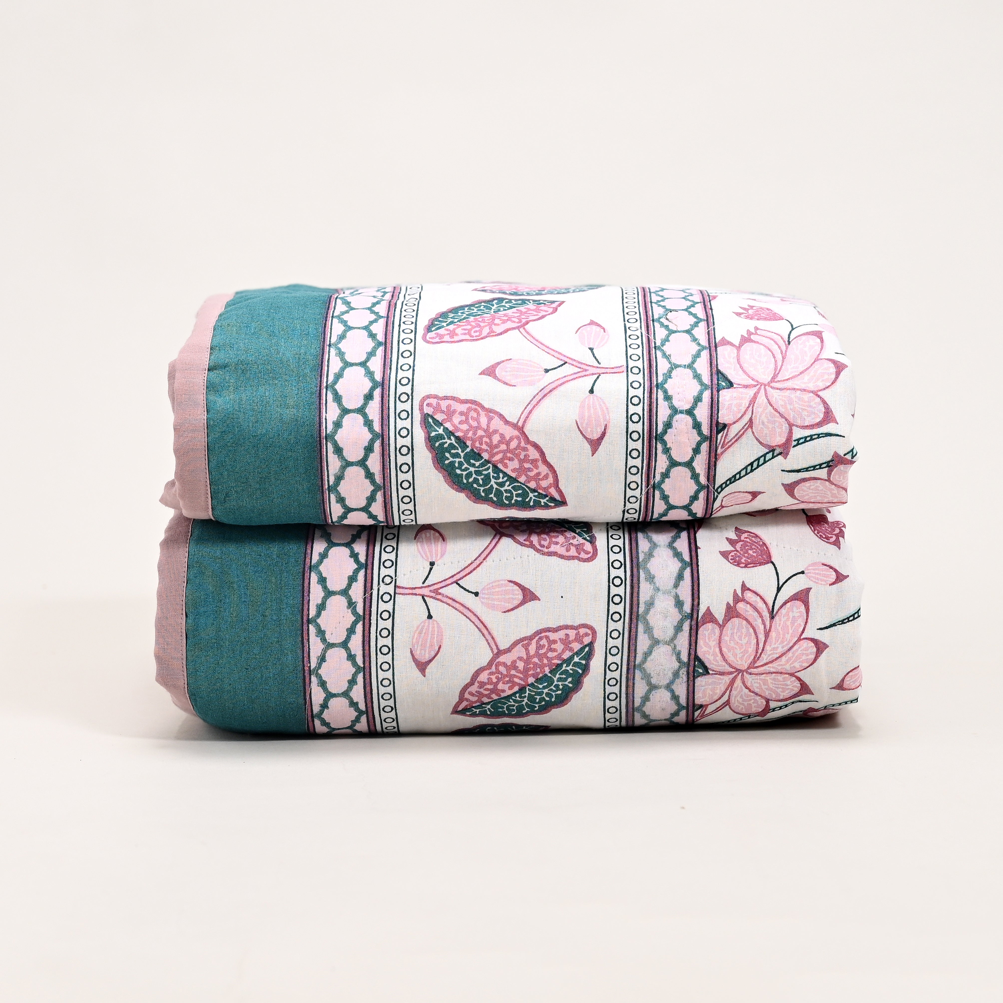 Lotus Garden Printed Lightweight Dohar