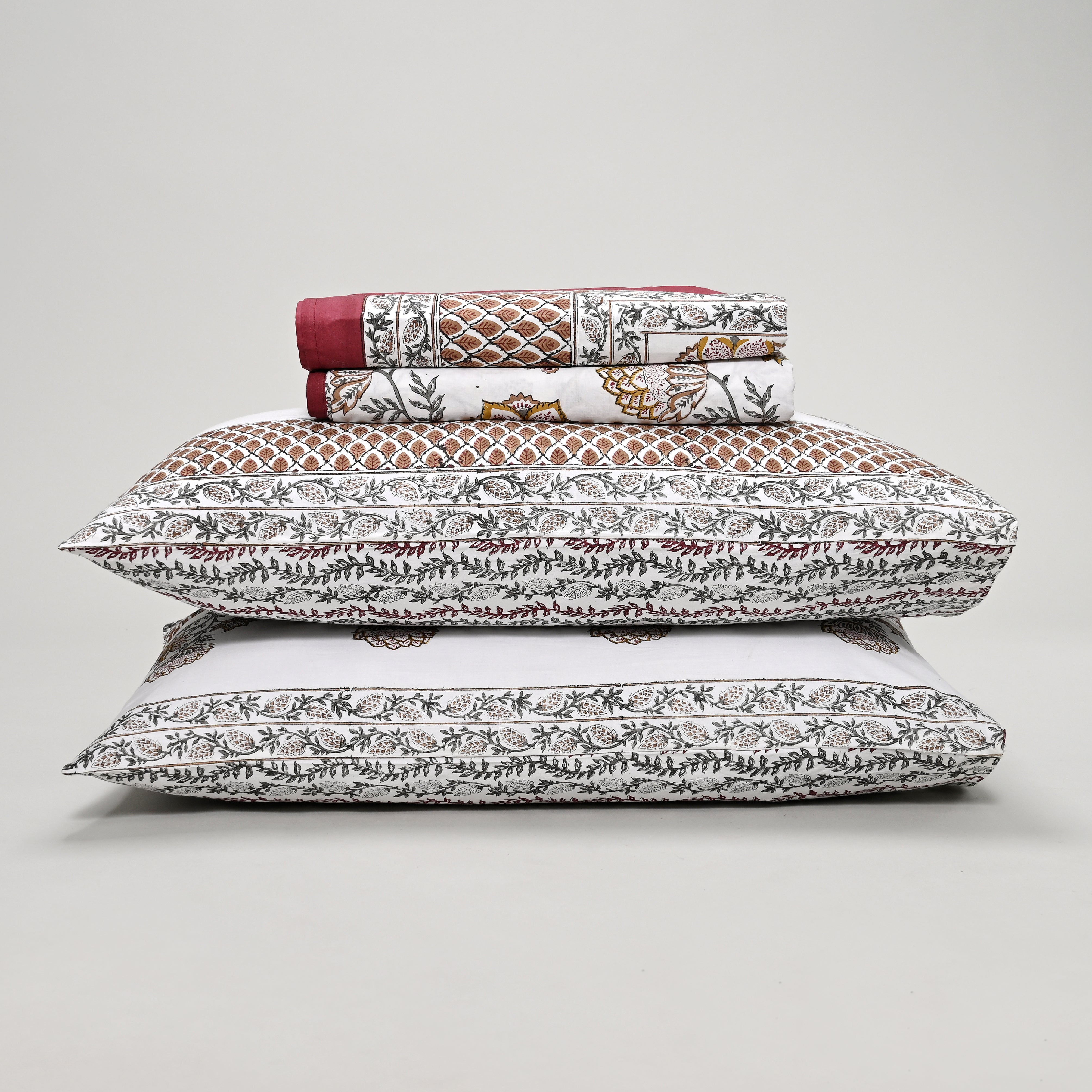 Victoria Jaal Block Printed Bed Sheet