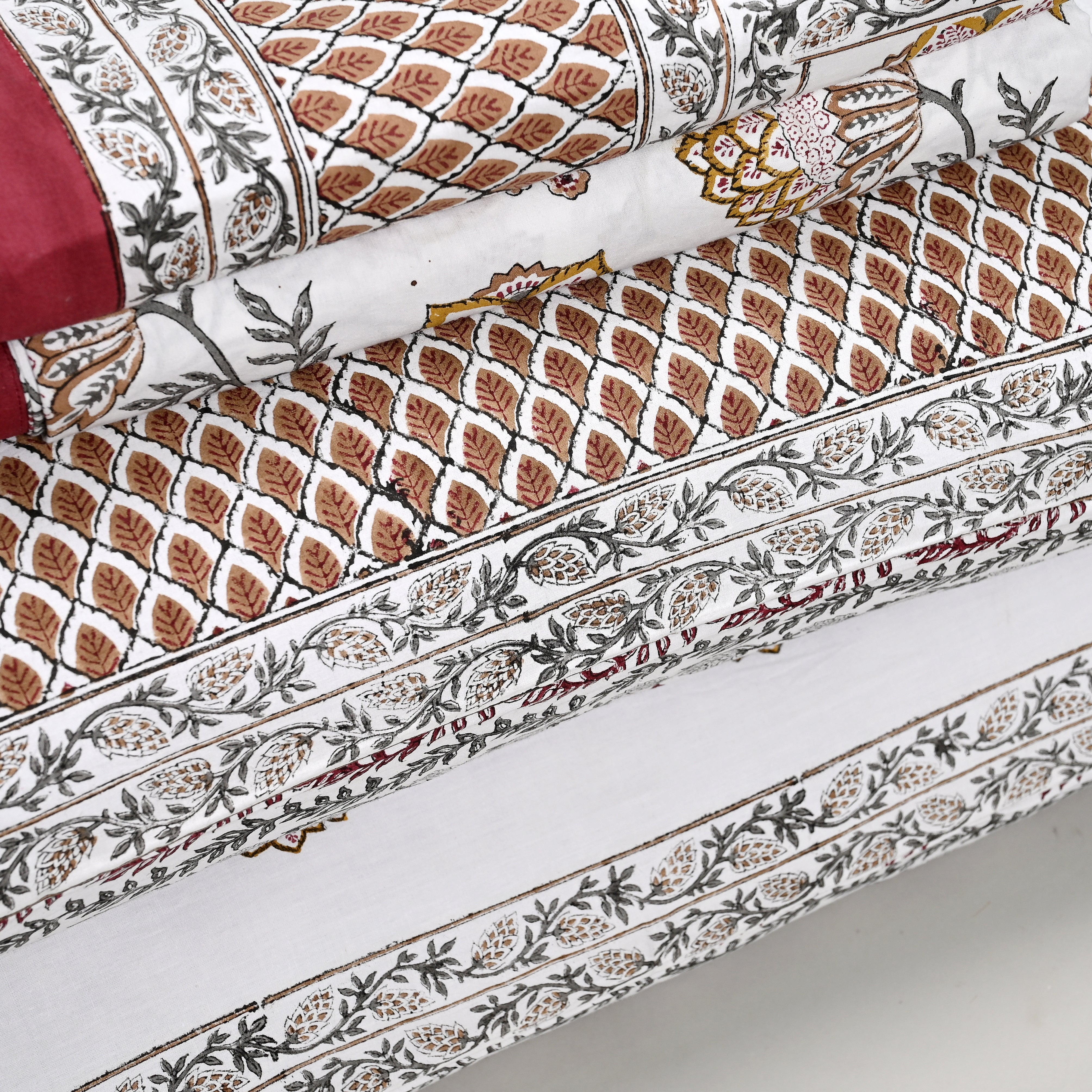 Victoria Jaal Block Printed Bed Sheet