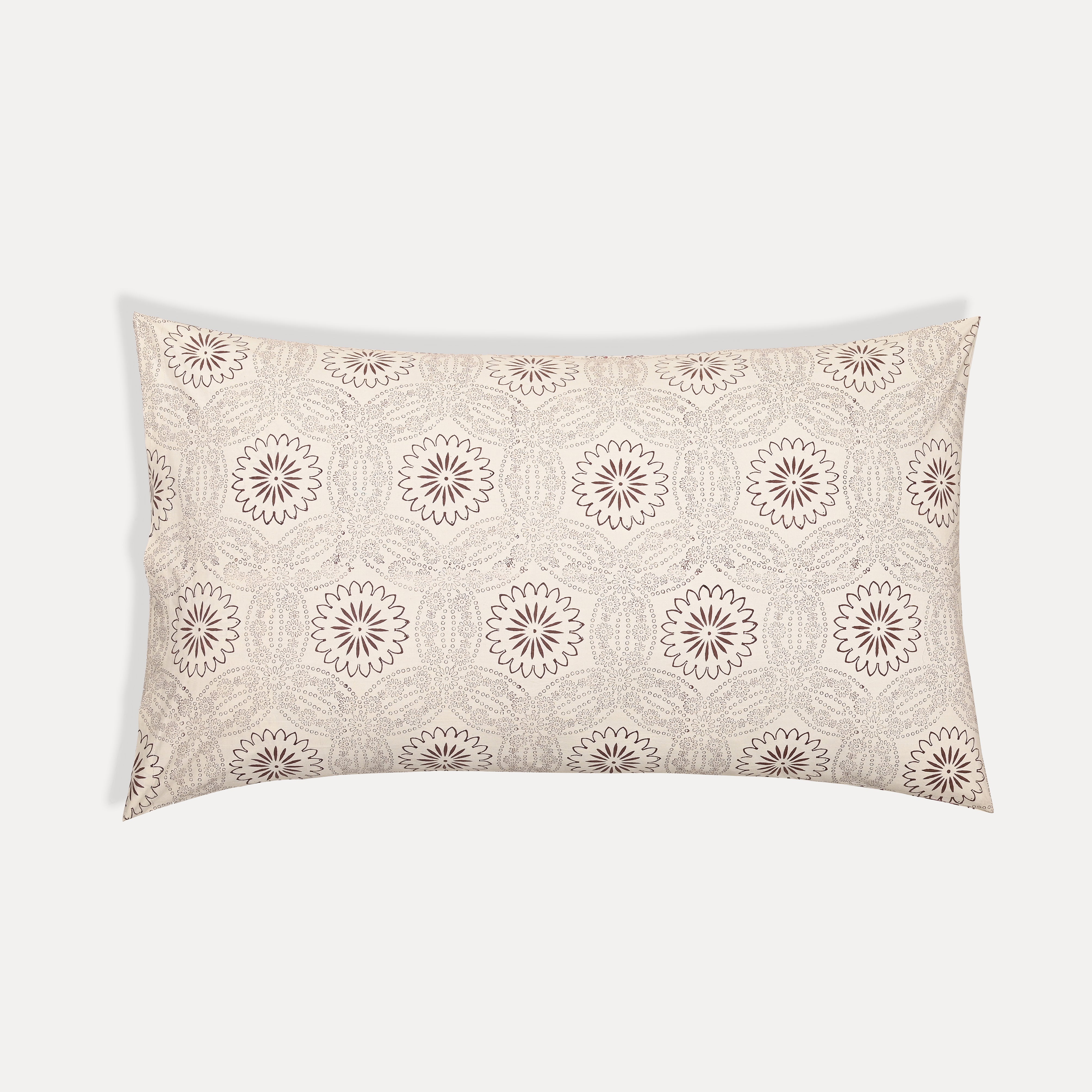 Splendour King Size Block Printed Cotton Bed Sheet Set