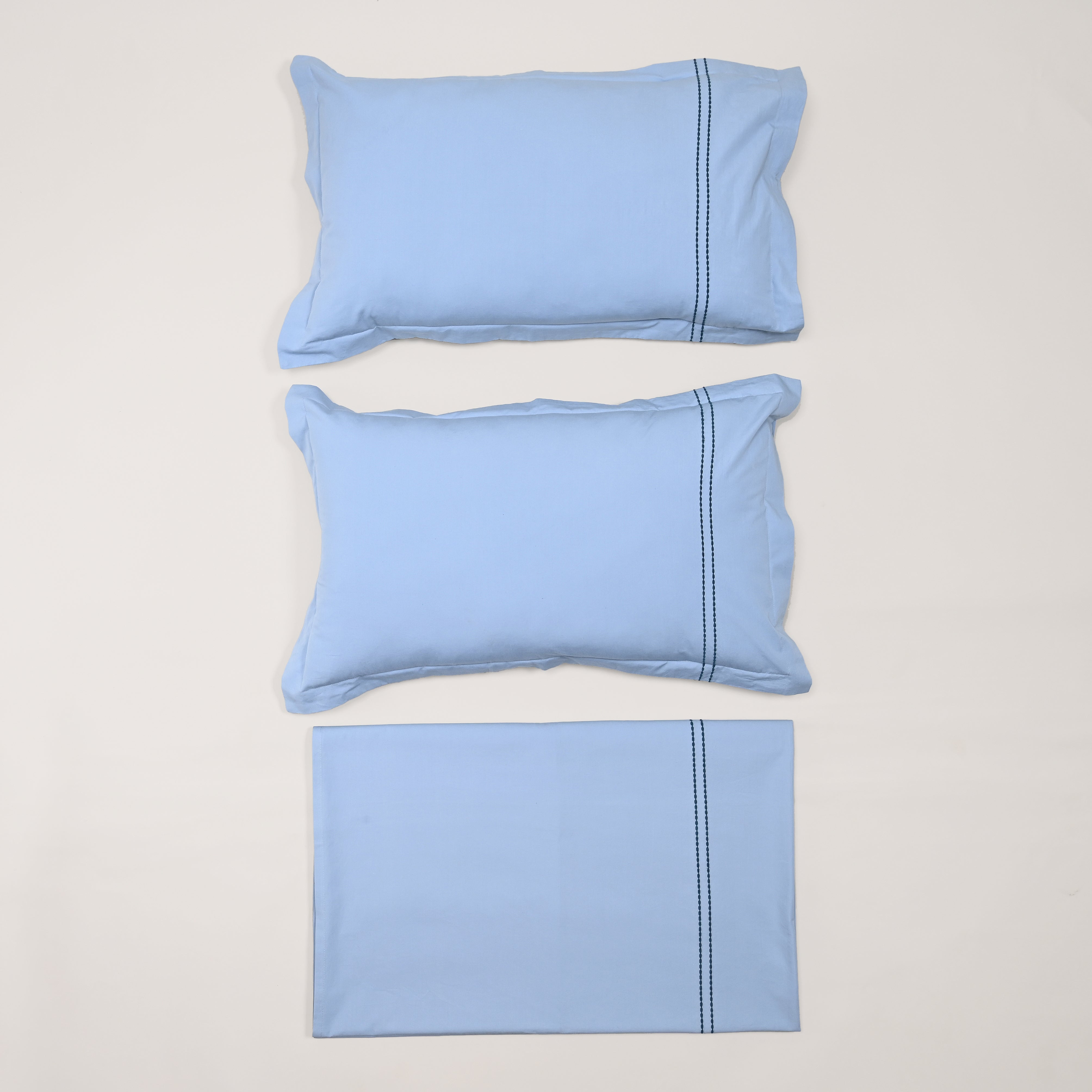 Regal Embroidered 300 TC Luxury Cotton Sheets - Premium Embroidered Bedding Set for Comfort & Style
