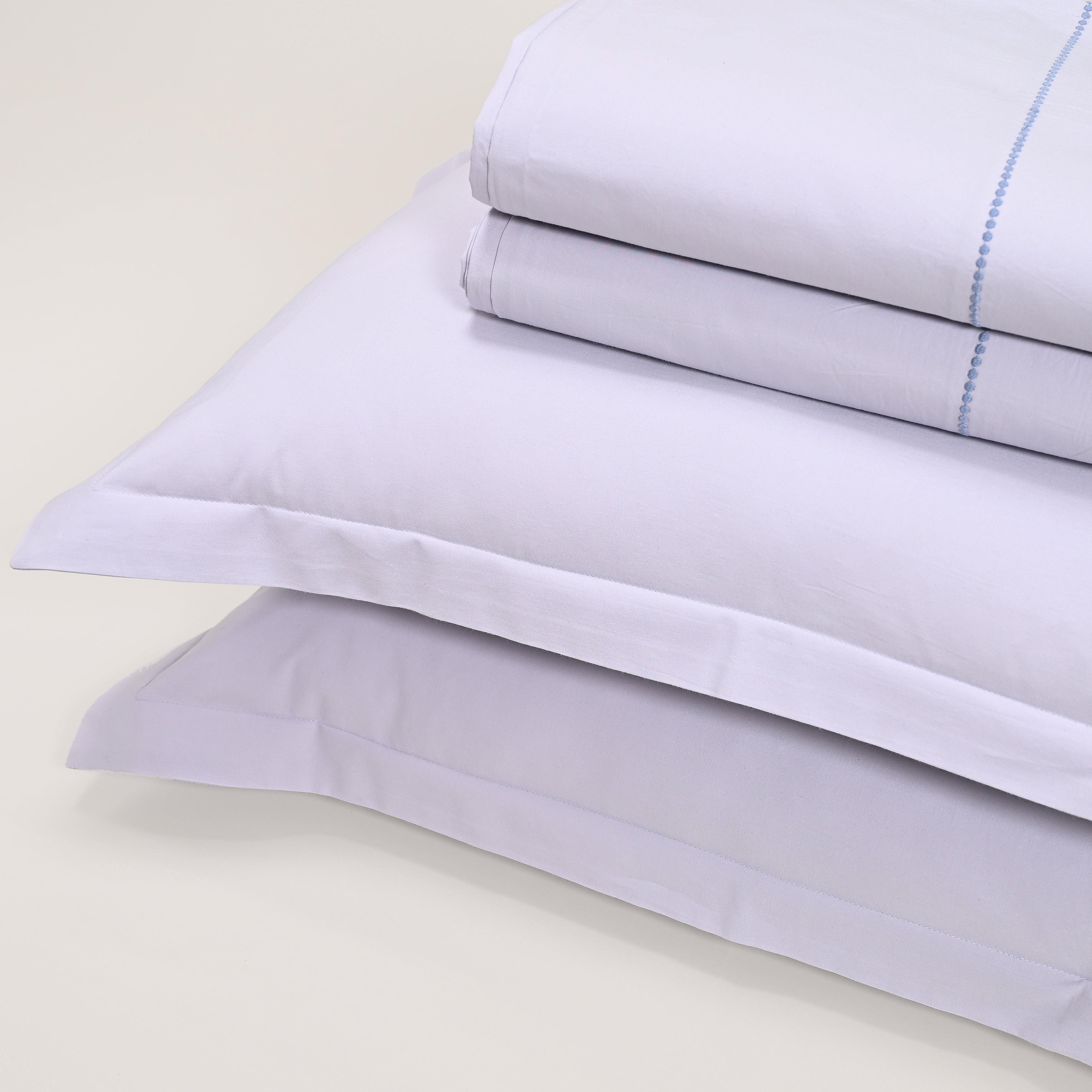Regal Embroidered 300 TC Luxury Cotton Sheets - Premium Embroidered Bedding Set for Comfort & Style