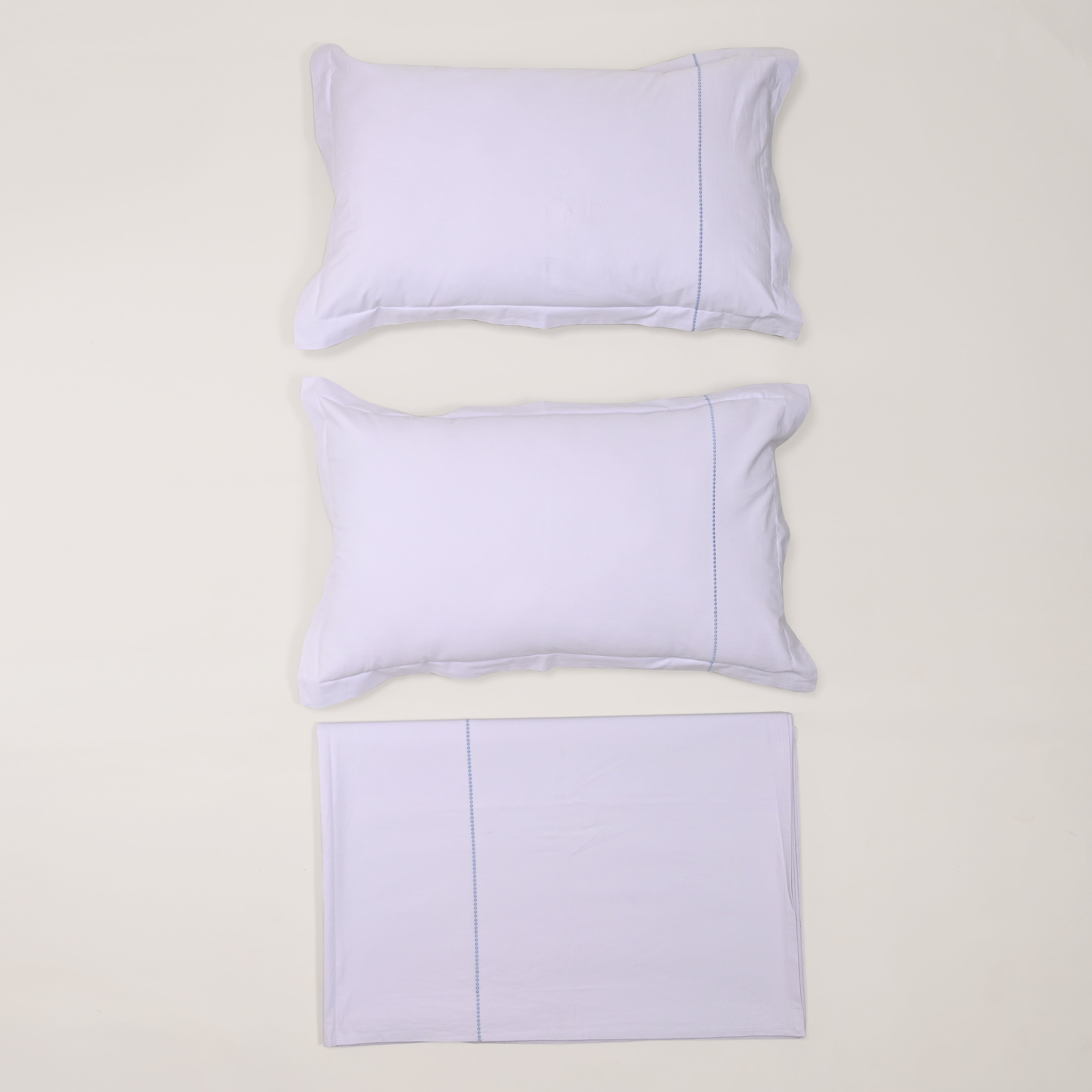 Regal Embroidered 300 TC Luxury Cotton Sheets - Premium Embroidered Bedding Set for Comfort & Style