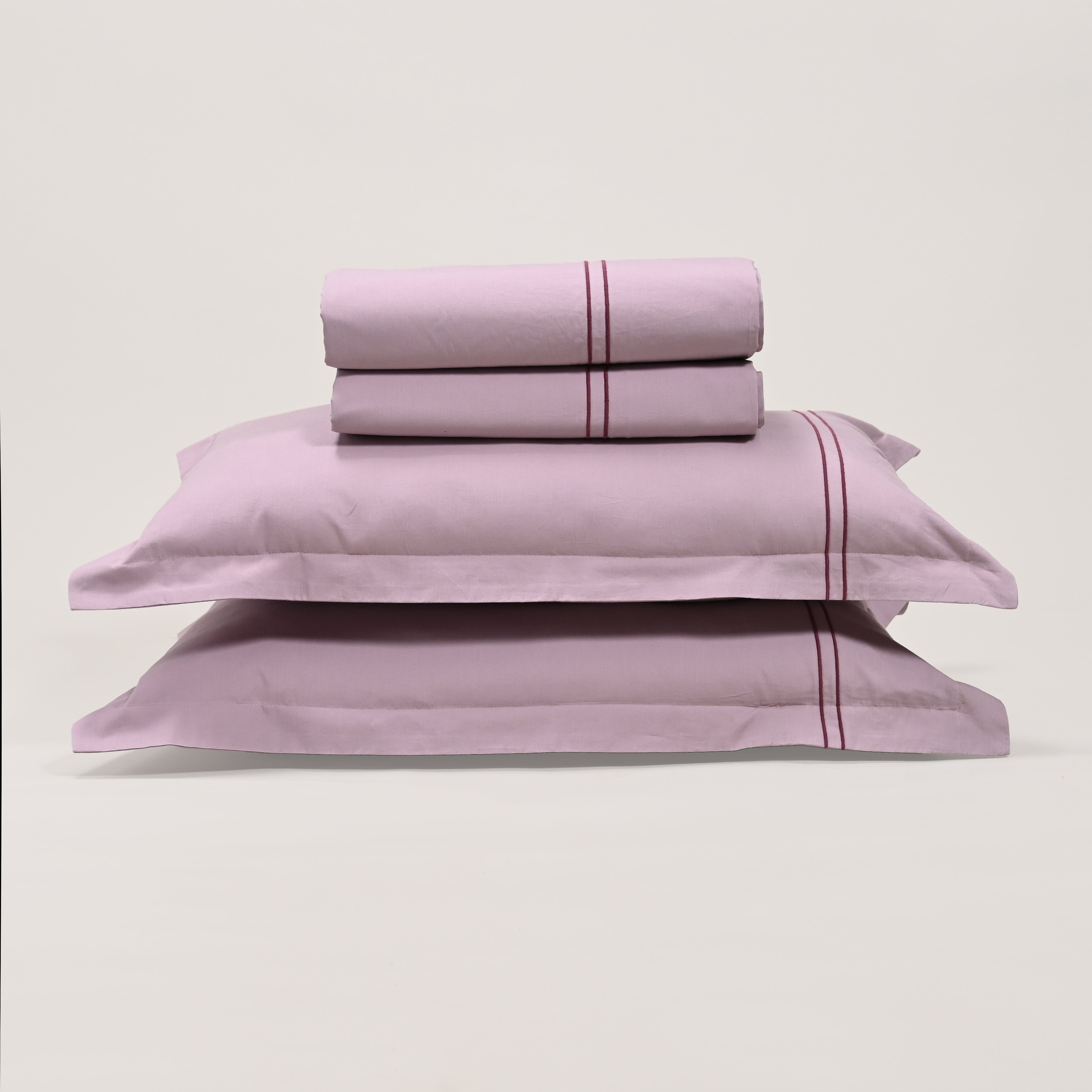 Regal Embroidered 300 TC Luxury Cotton Sheets - Premium Embroidered Bedding Set for Comfort & Style