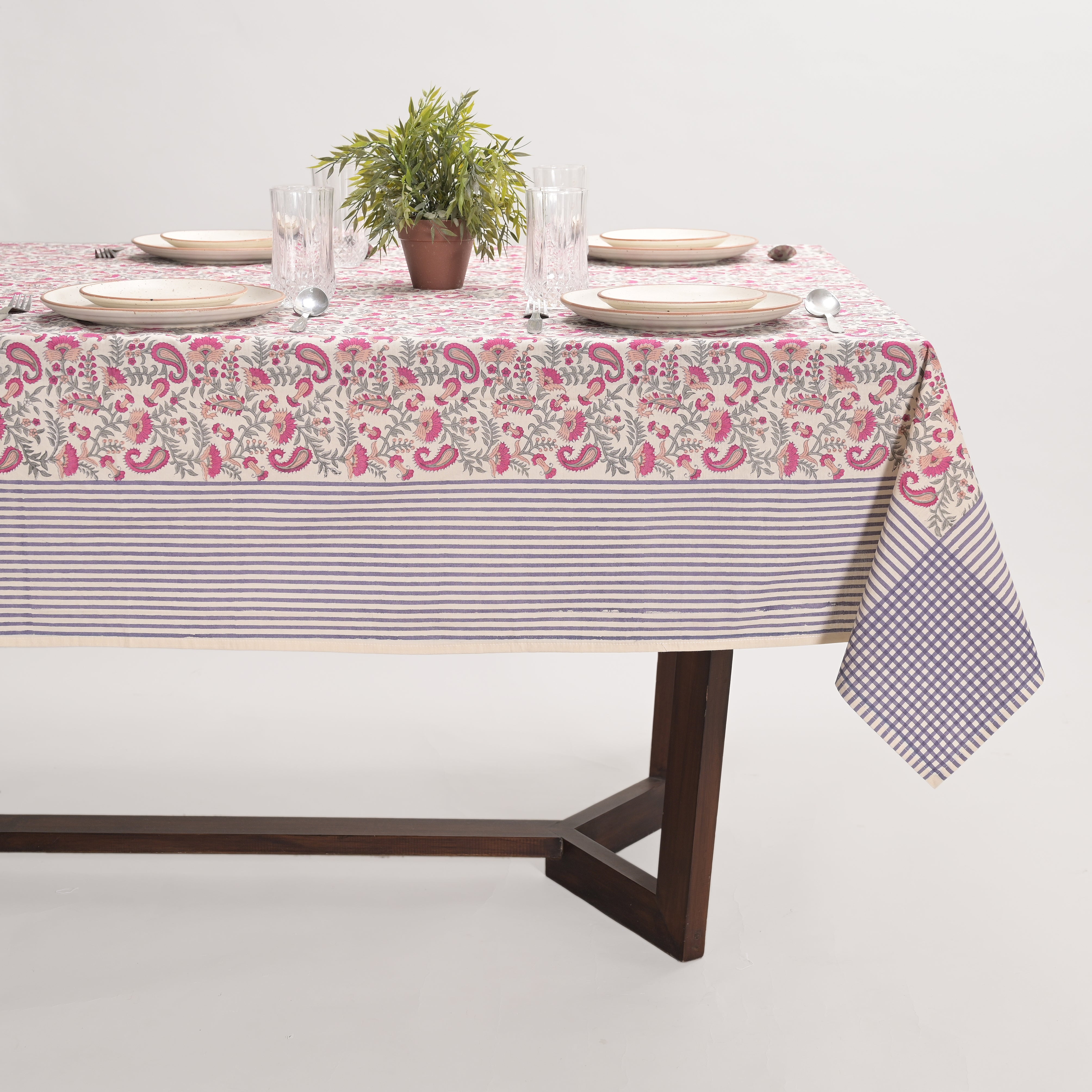 Anjuman Block Printed Table Cover