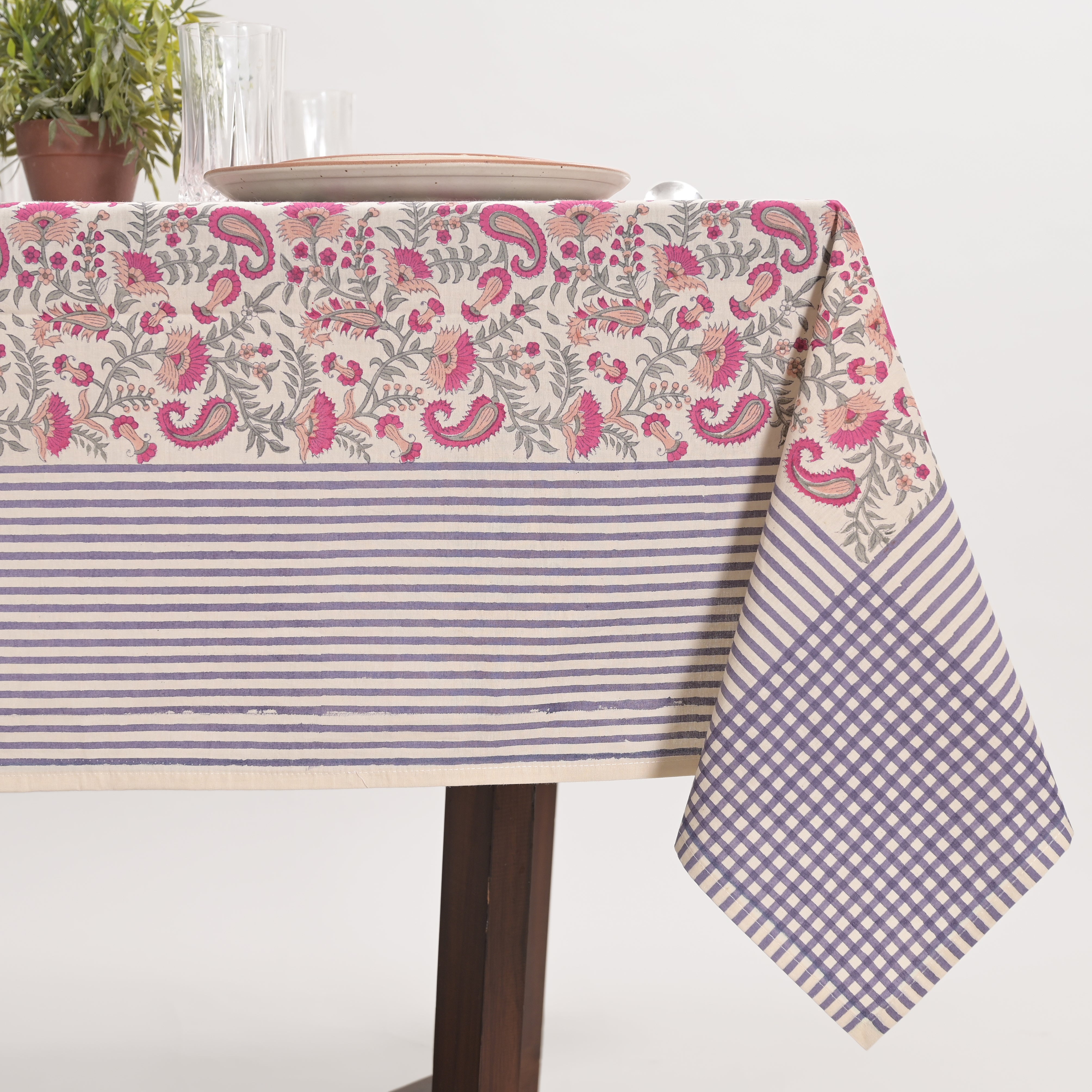 Anjuman Block Printed Table Cover