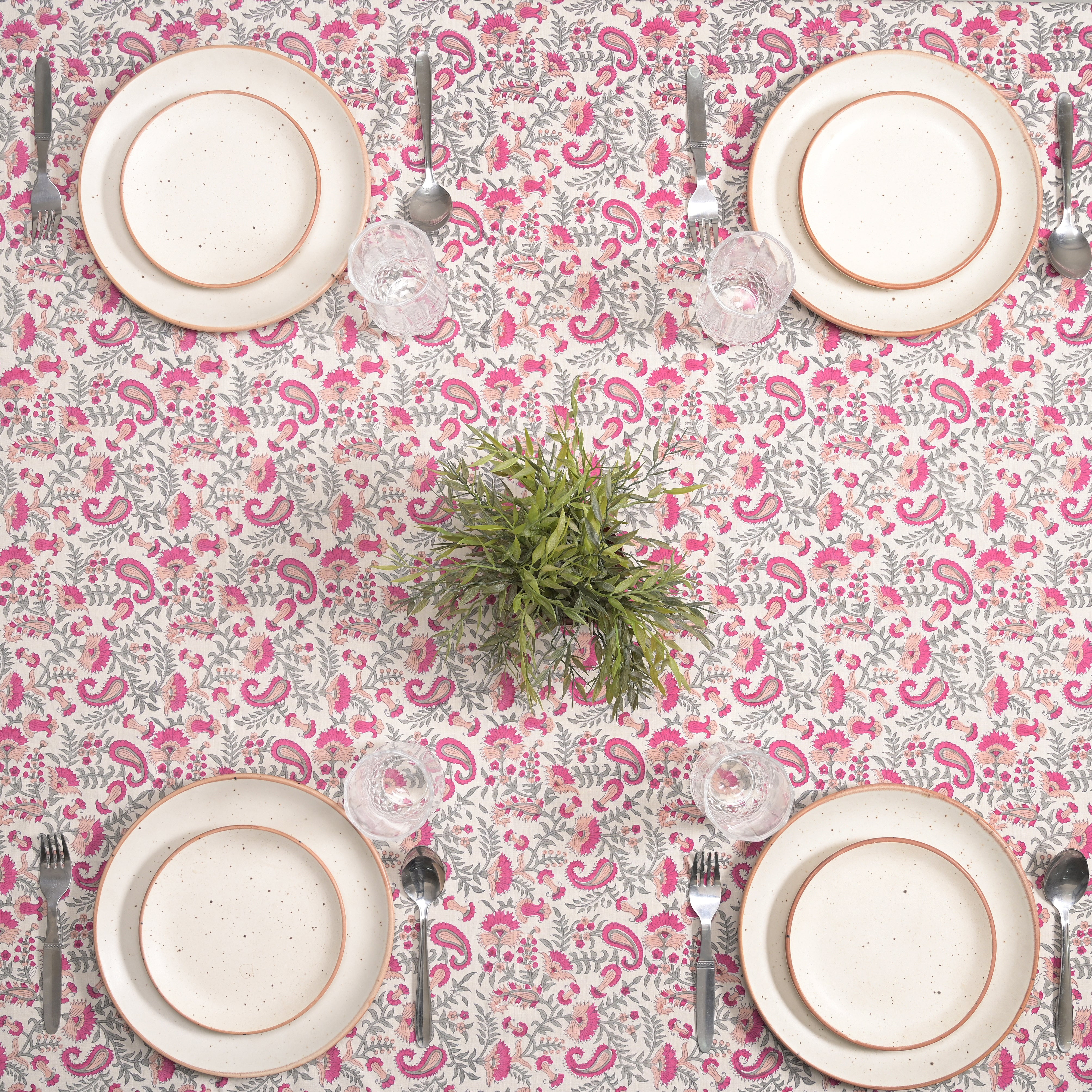 Anjuman Block Printed Table Cover
