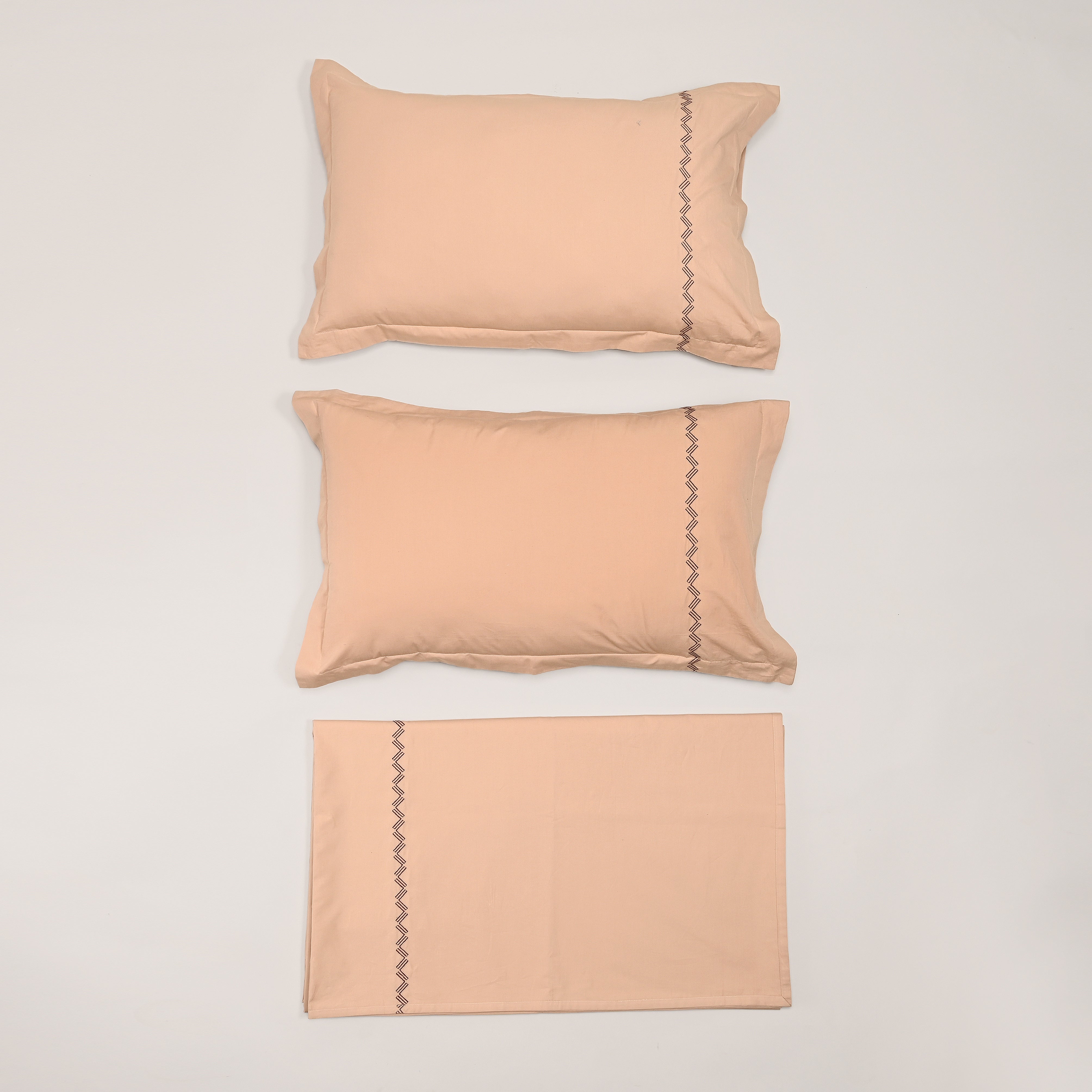 Regal Embroidered 300 TC Luxury Cotton Sheets - Premium Embroidered Bedding Set for Comfort & Style