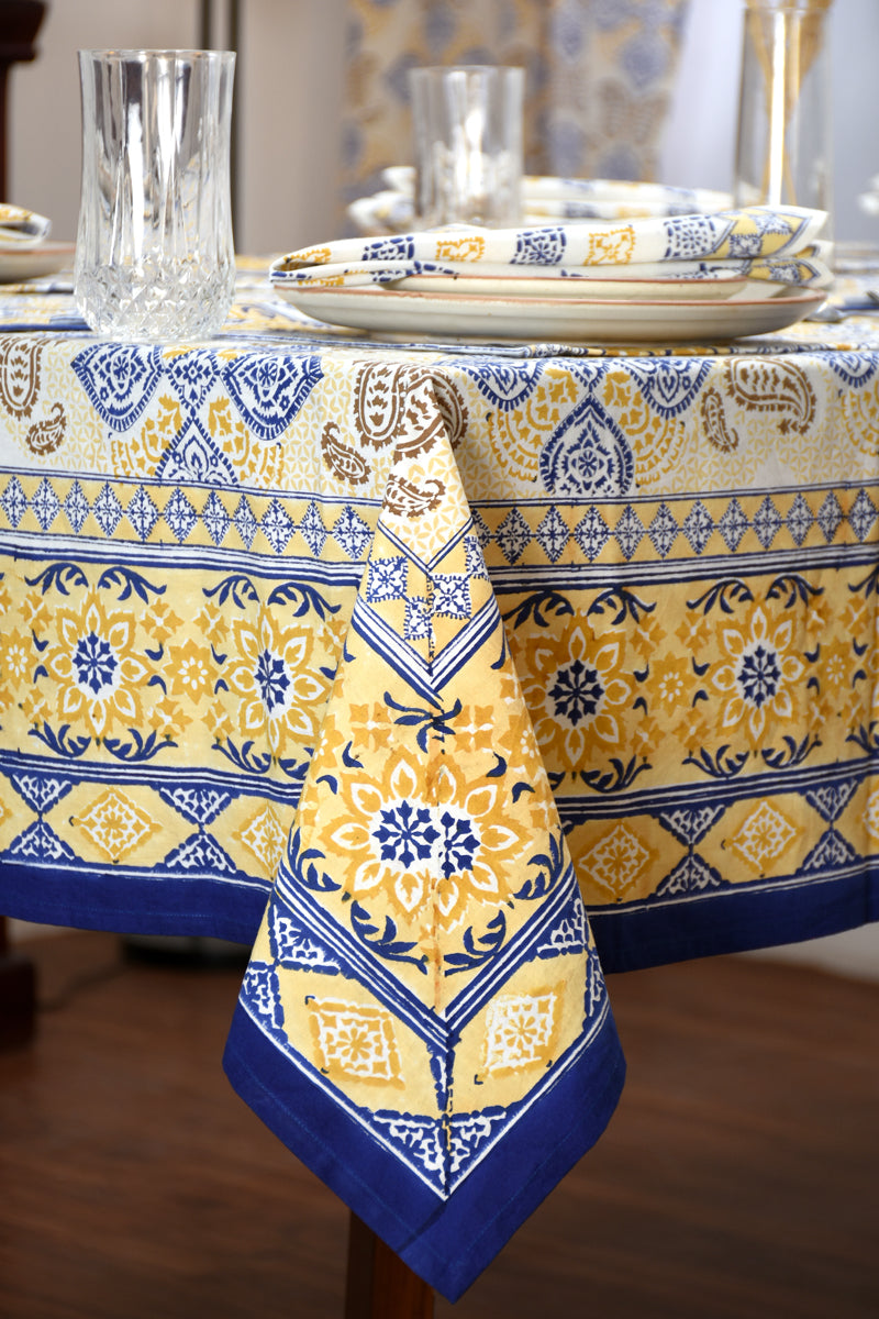Keri Block Printed Table Cloth