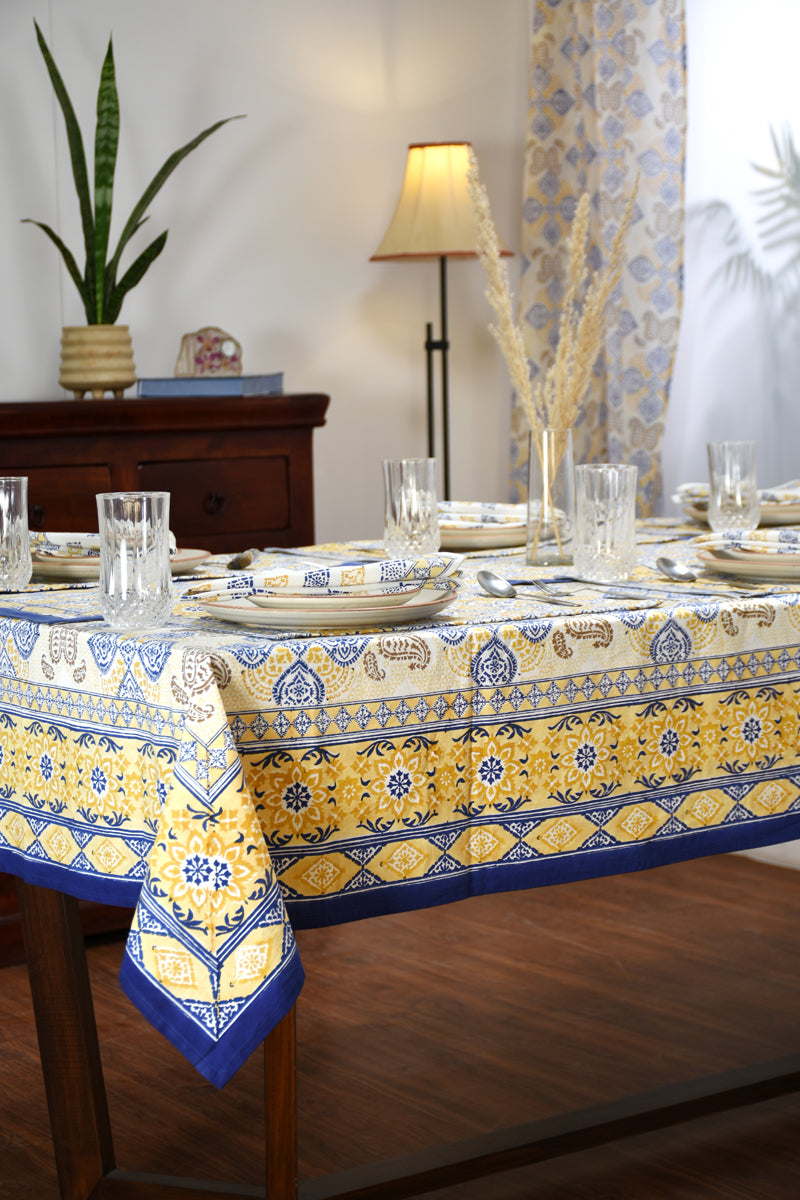 Keri Block Printed Table Cloth
