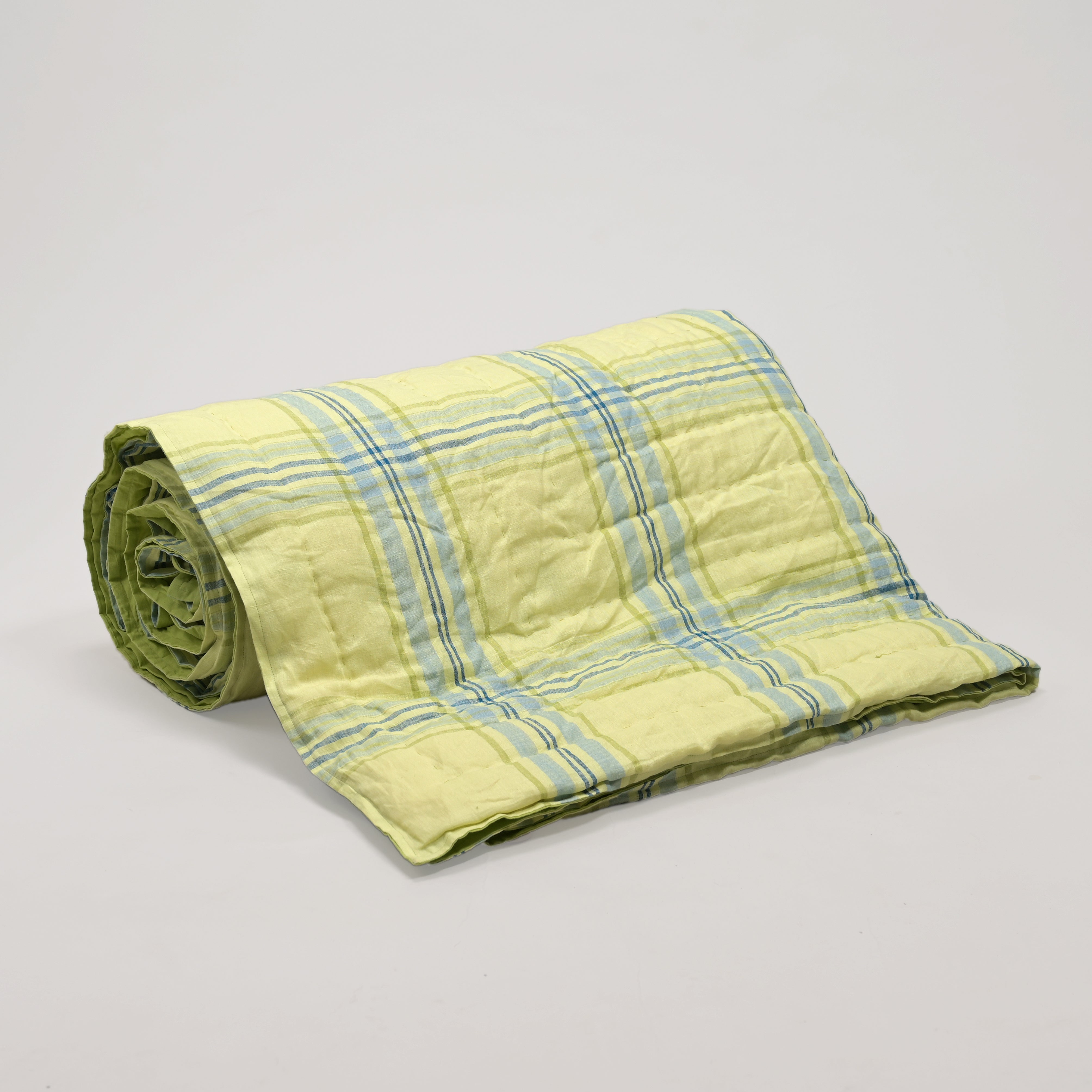 Lime Checkered Bliss Quilt