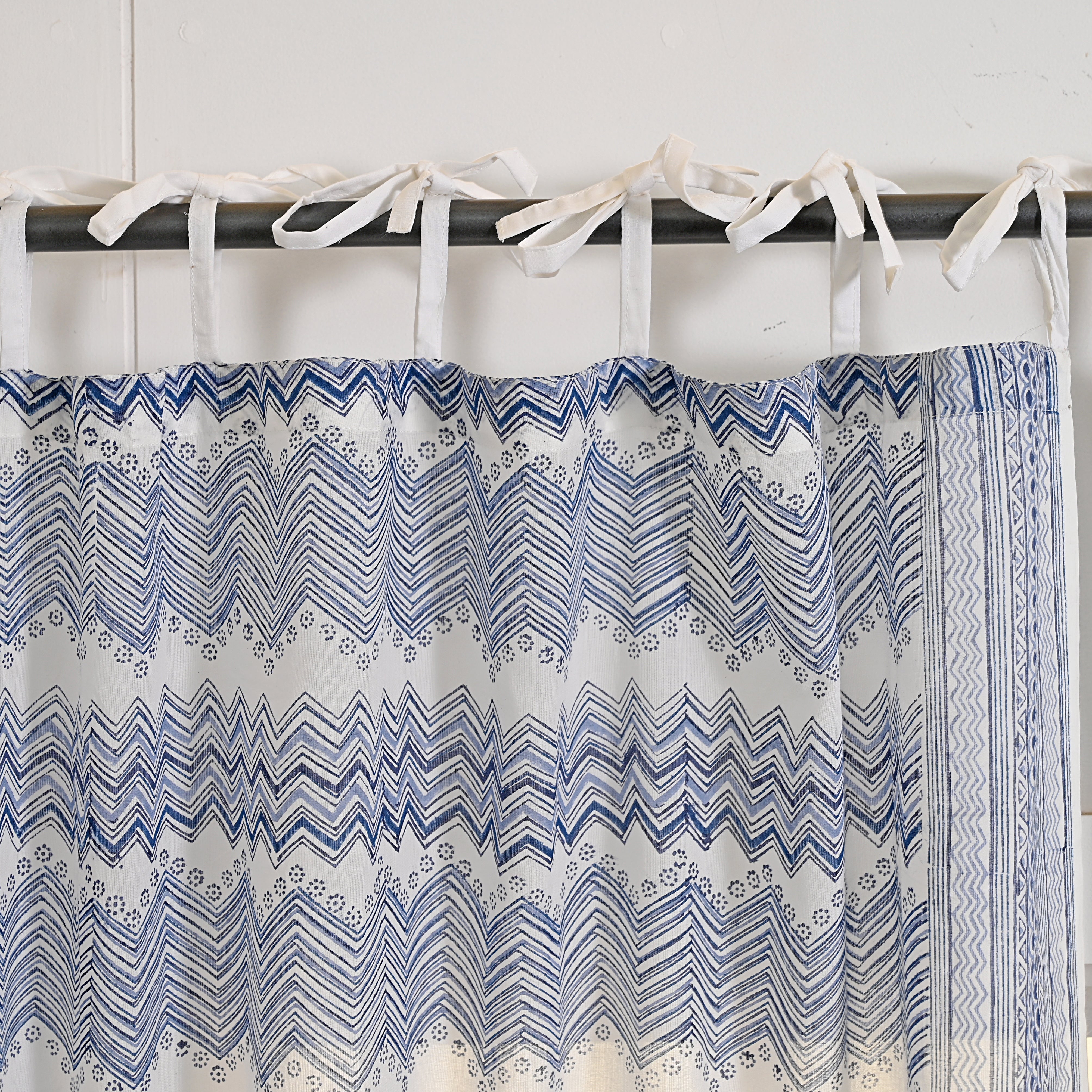 Euphoria Block Printed Curtain 2 Pc Set
