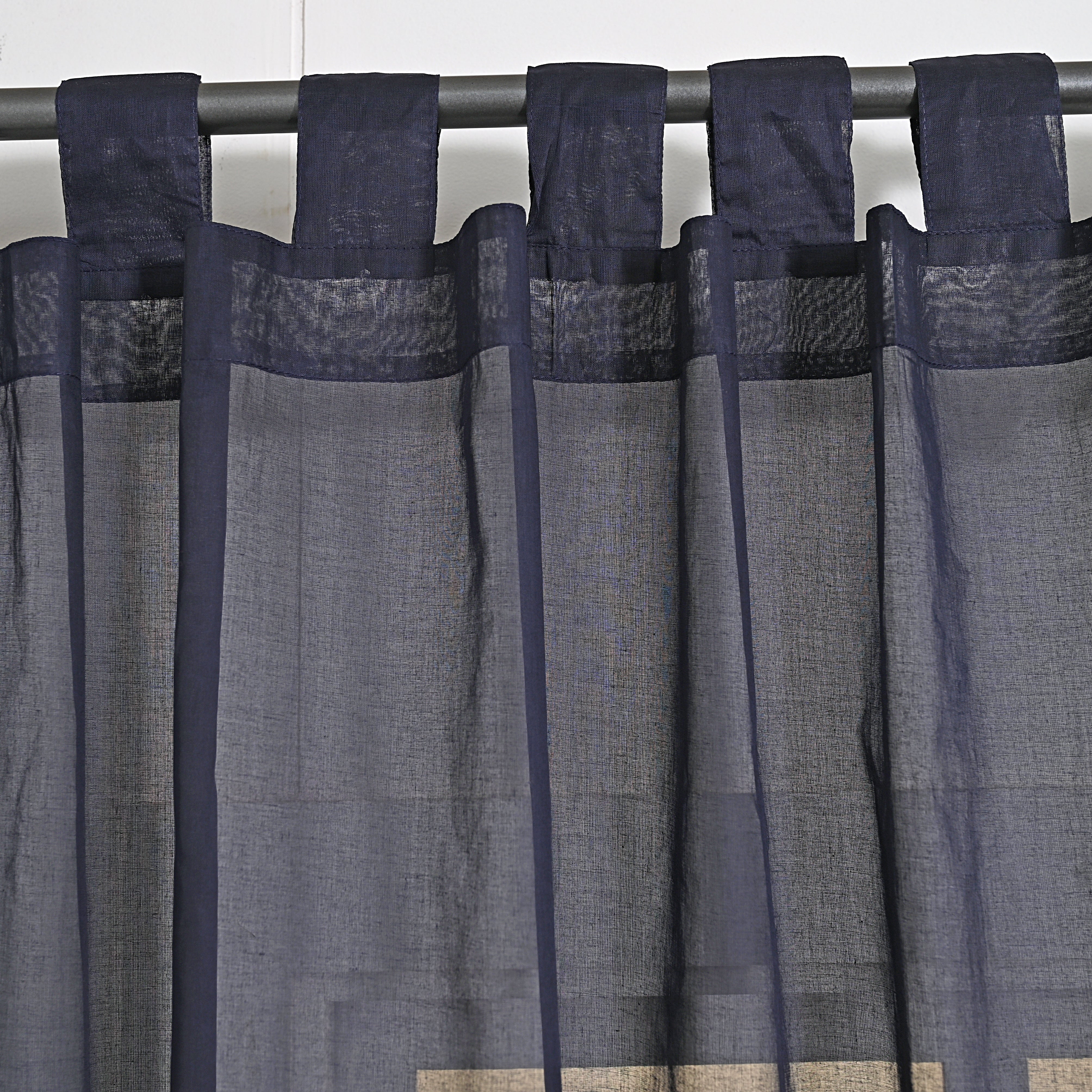 Oragana Charcoal Curtain 2 Pc Set