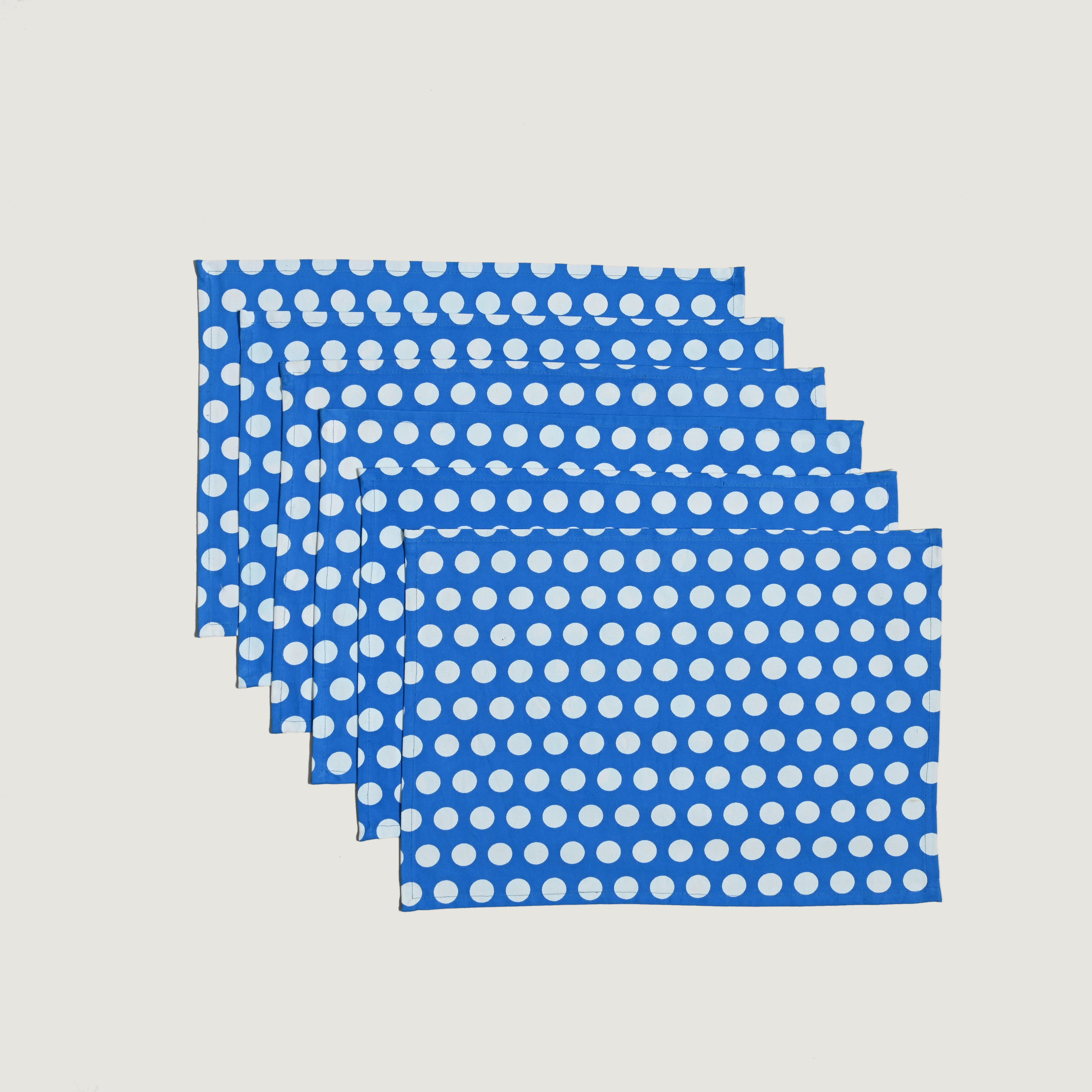 Polka Dott Placemat 6 Pc Set
